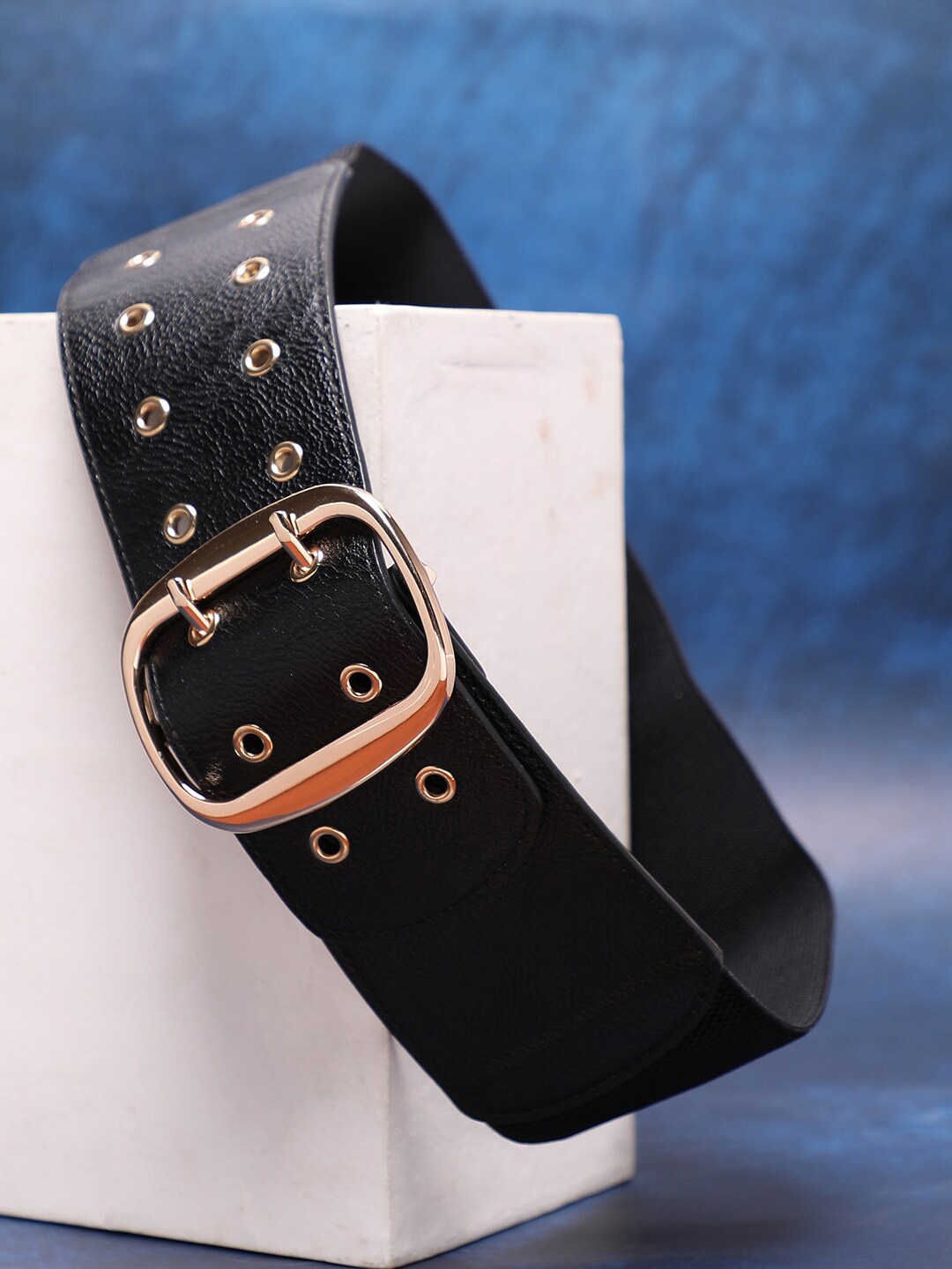 

HAUTE SAUCE by Campus Sutra Women Black PU Belt