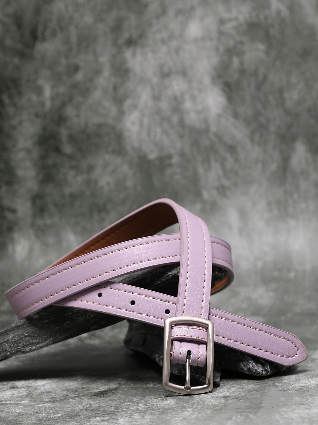

HAUTE SAUCE by Campus Sutra Women Lavender PU Belt