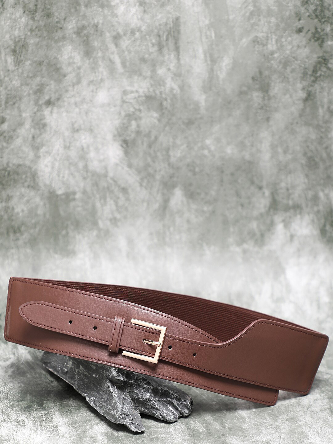 

HAUTE SAUCE by Campus Sutra Women Brown PU Waist Belt