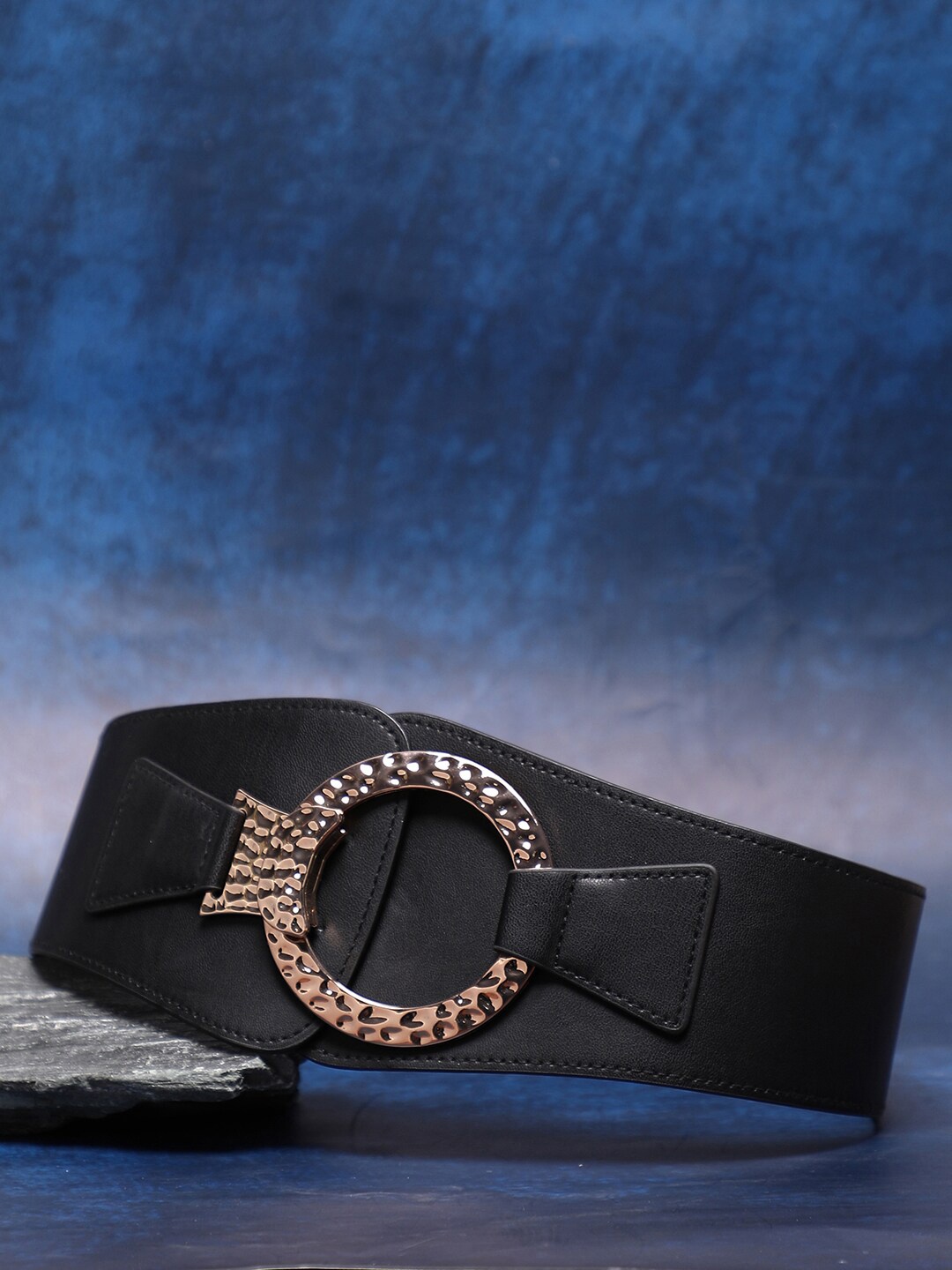 

HAUTE SAUCE by Campus Sutra Women Black PU Waist Belt