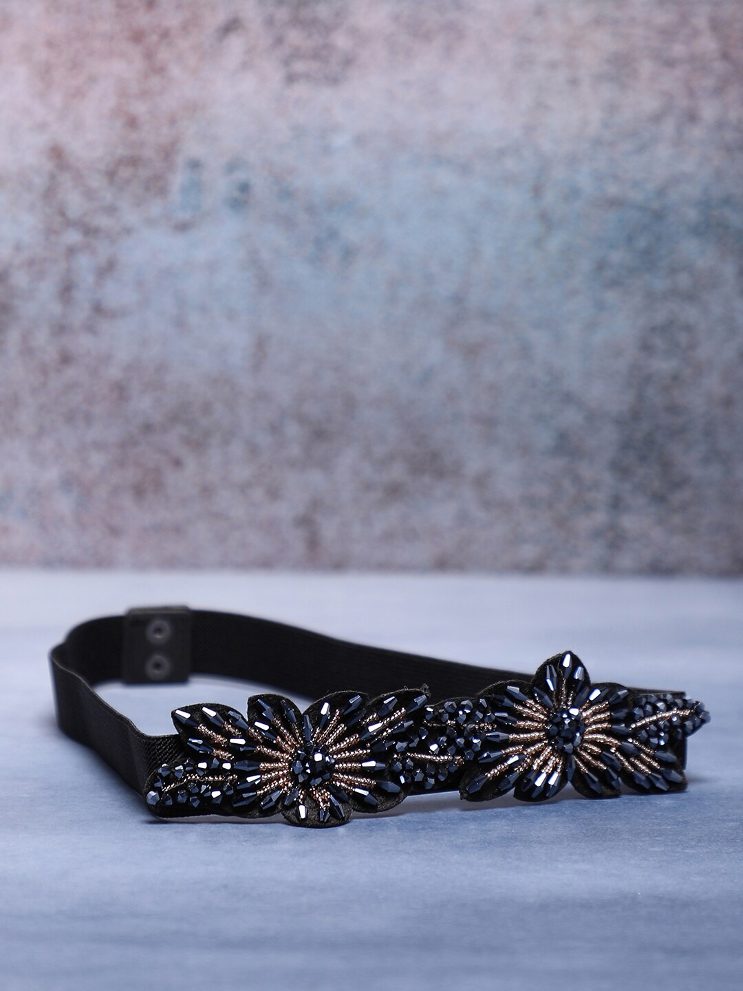 

HAUTE SAUCE by Campus Sutra Women Black Embellished Belt