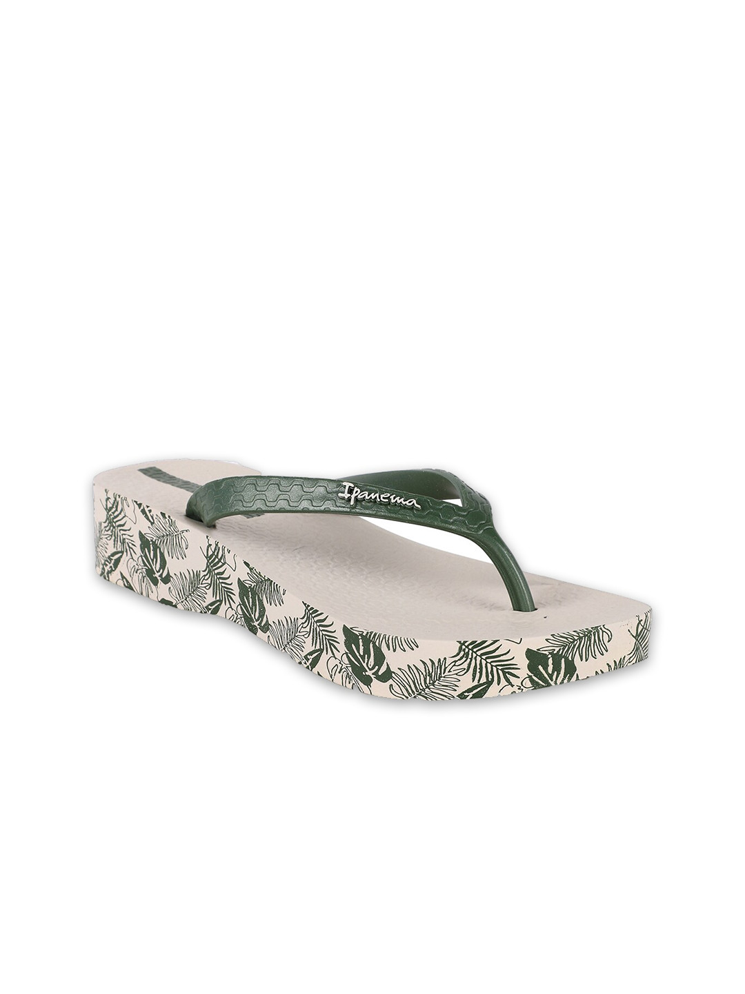 

iPanema Women Green & Beige Printed Thong Flip-Flops