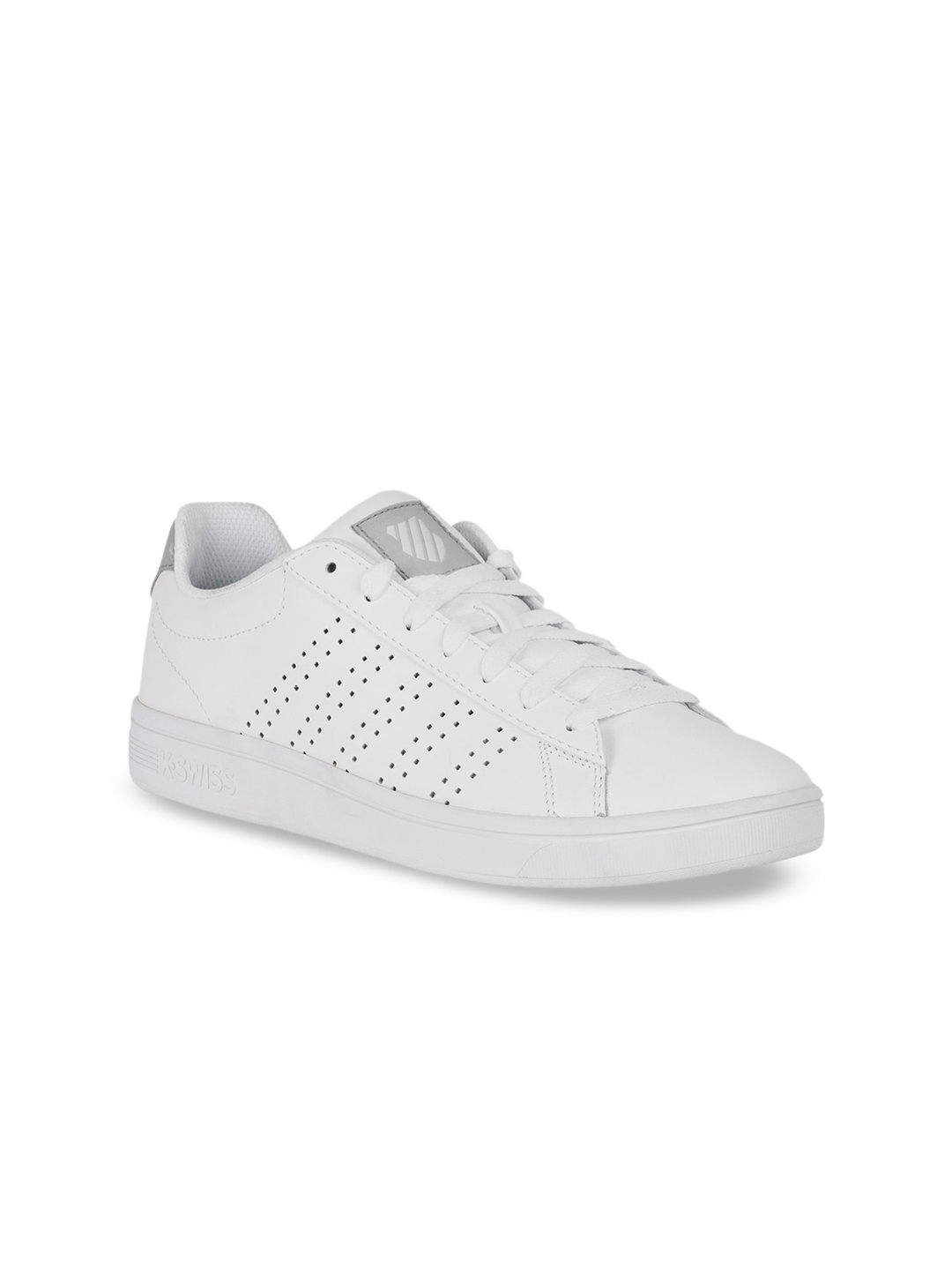 

K-SWISS Women White Perforations Mesh Sneakers