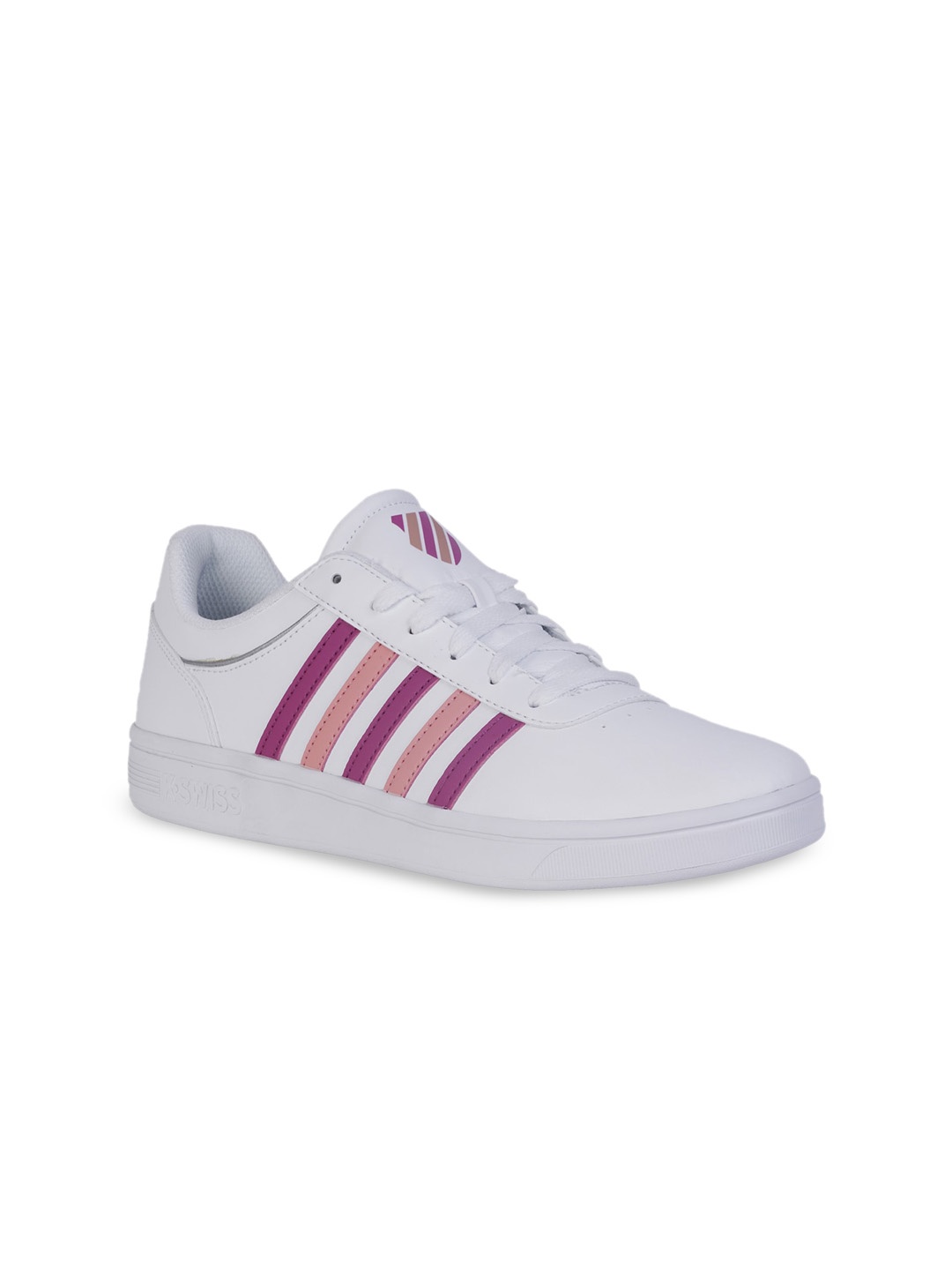 

K-SWISS Women White & Pink Colourblocked Sneakers