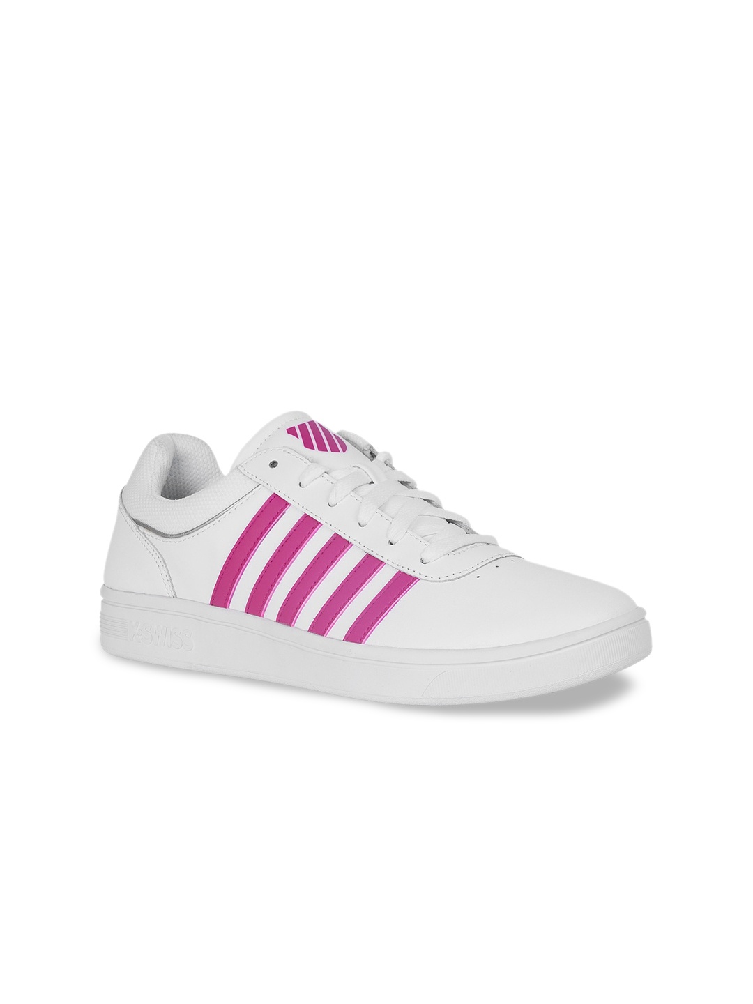 

K-SWISS Women White Striped Sneakers