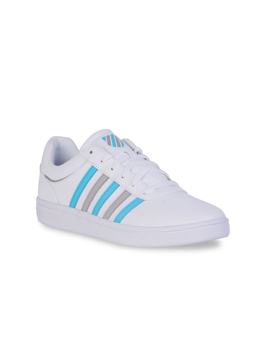 

K-SWISS Women White Striped Sneakers