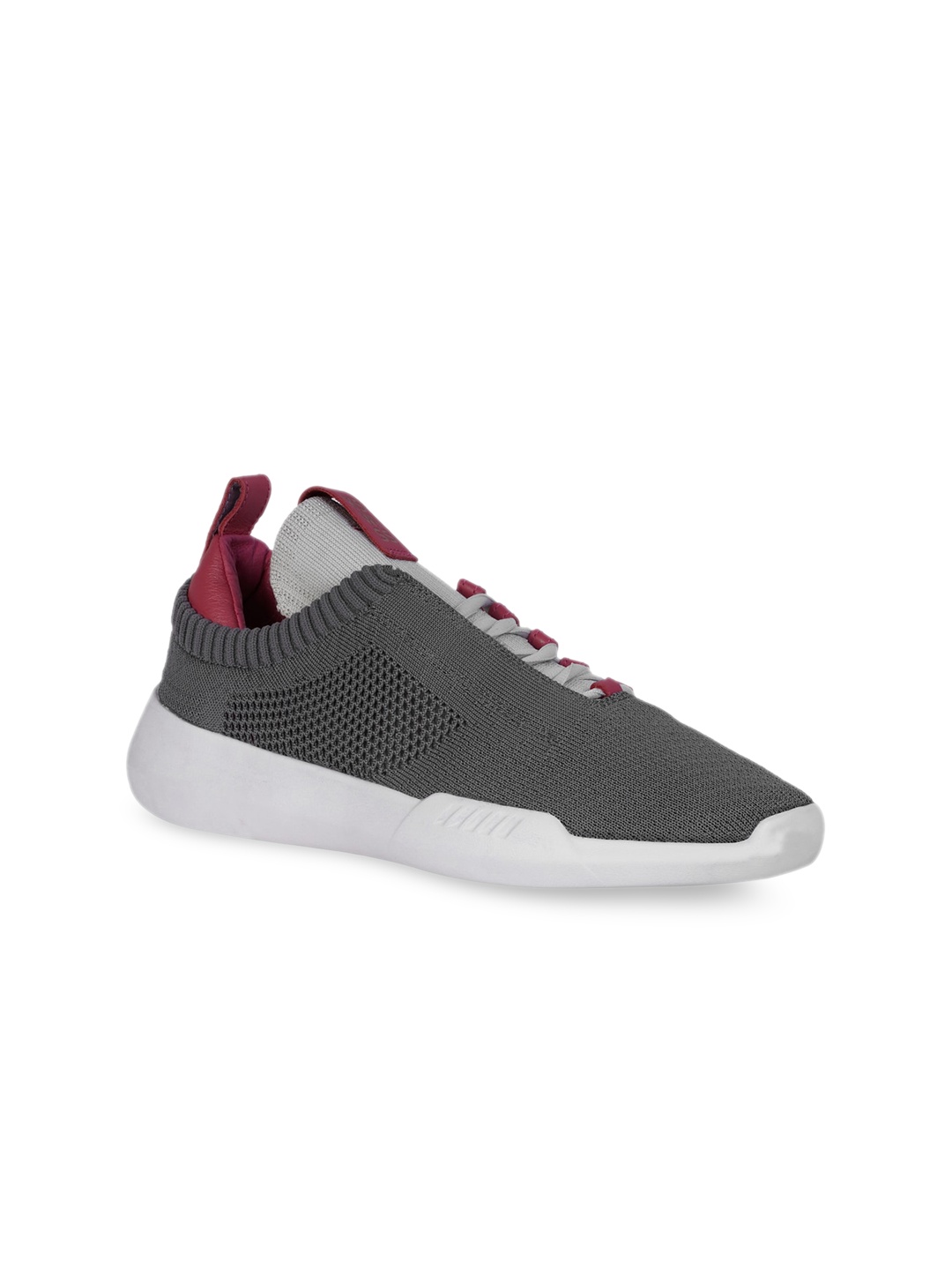 

K-SWISS Women Grey Woven Design Slip-On Sneakers