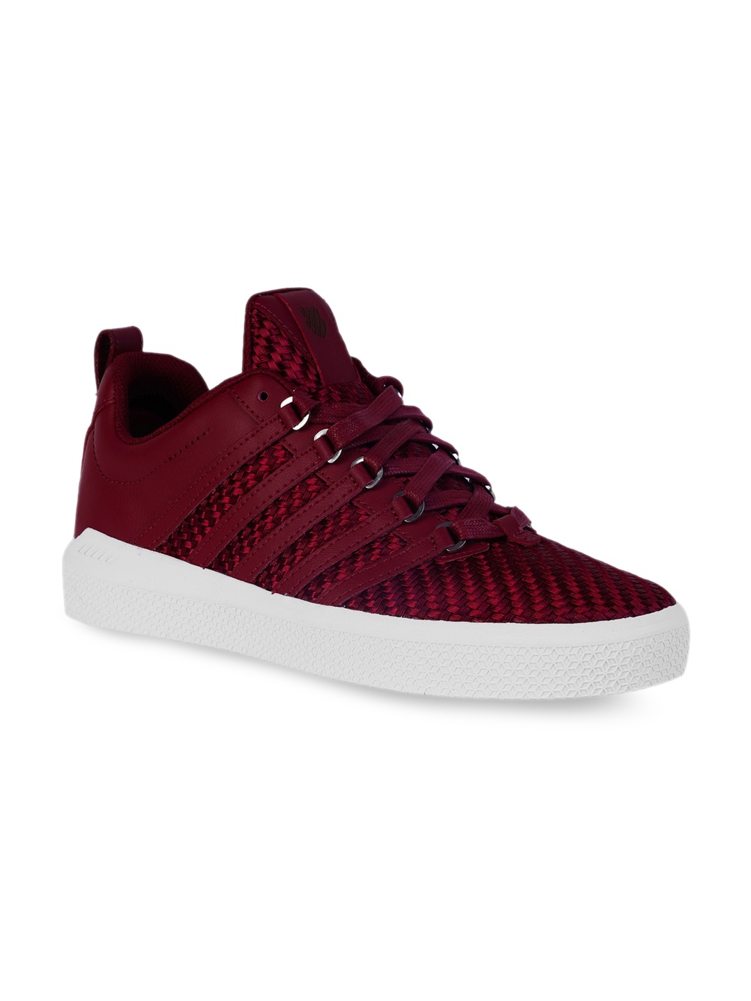 

K-SWISS Men Black Woven Design Sneakers