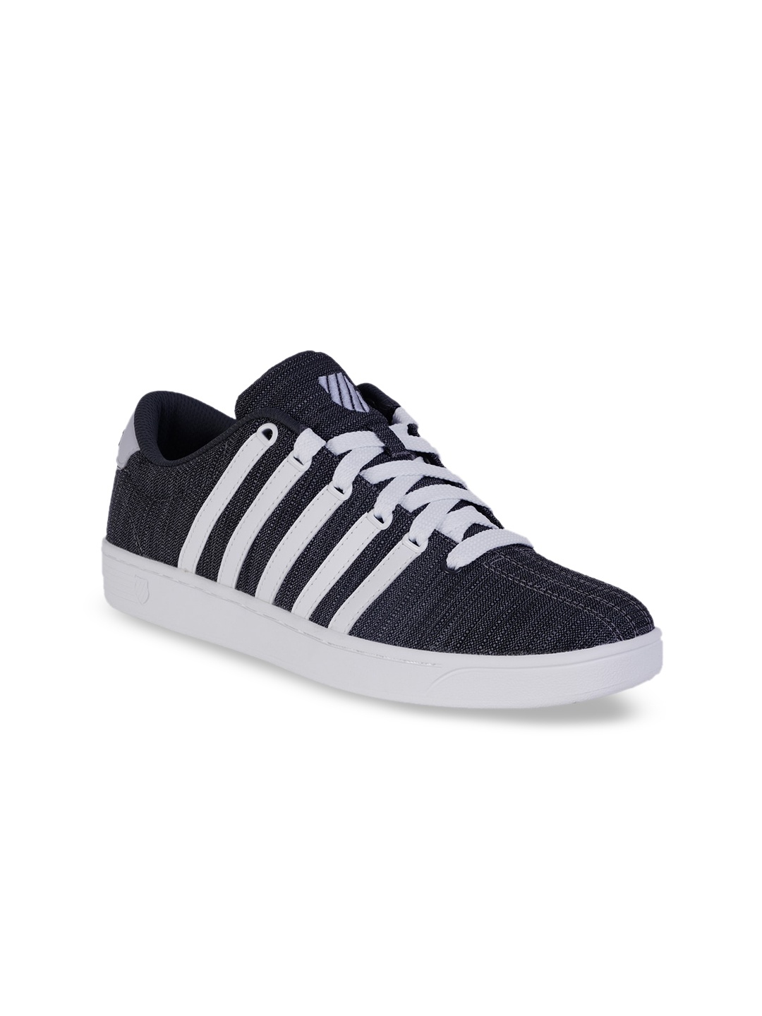 

K-SWISS Men Black & White Striped Sneakers