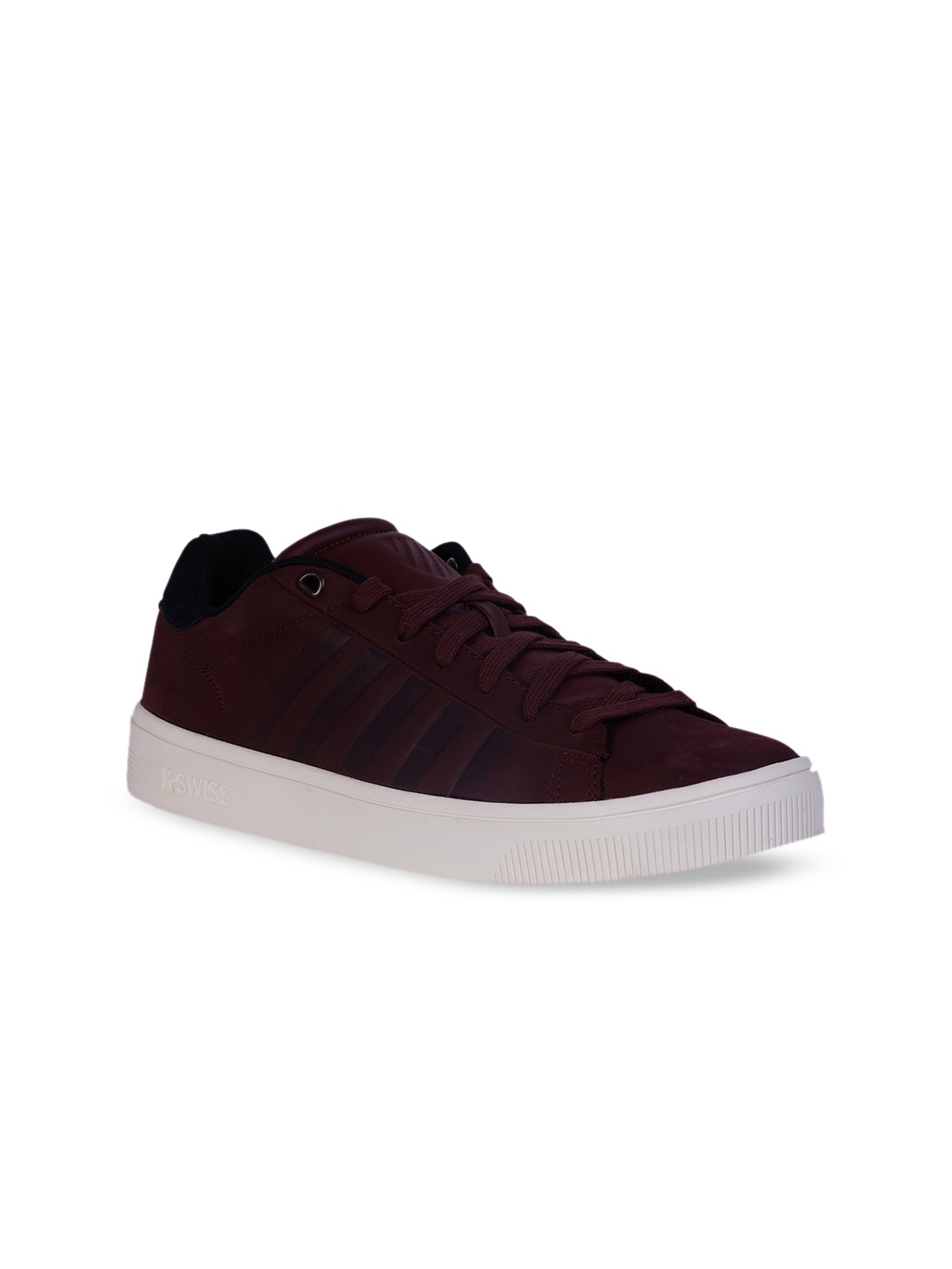 

K-SWISS Men Burgundy Solid Sneakers