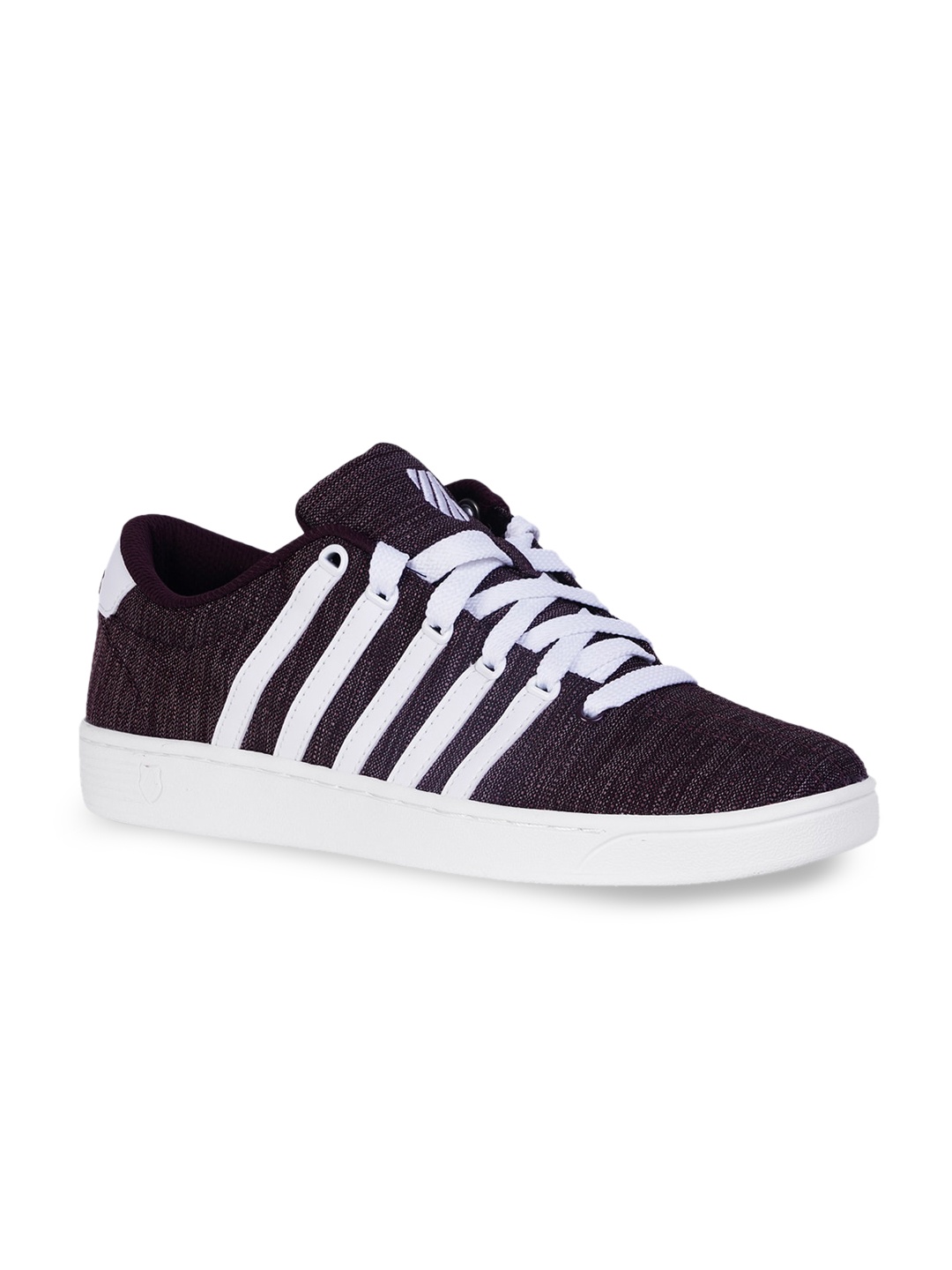 

K-SWISS Men Black Striped Mesh Lace up Sneakers
