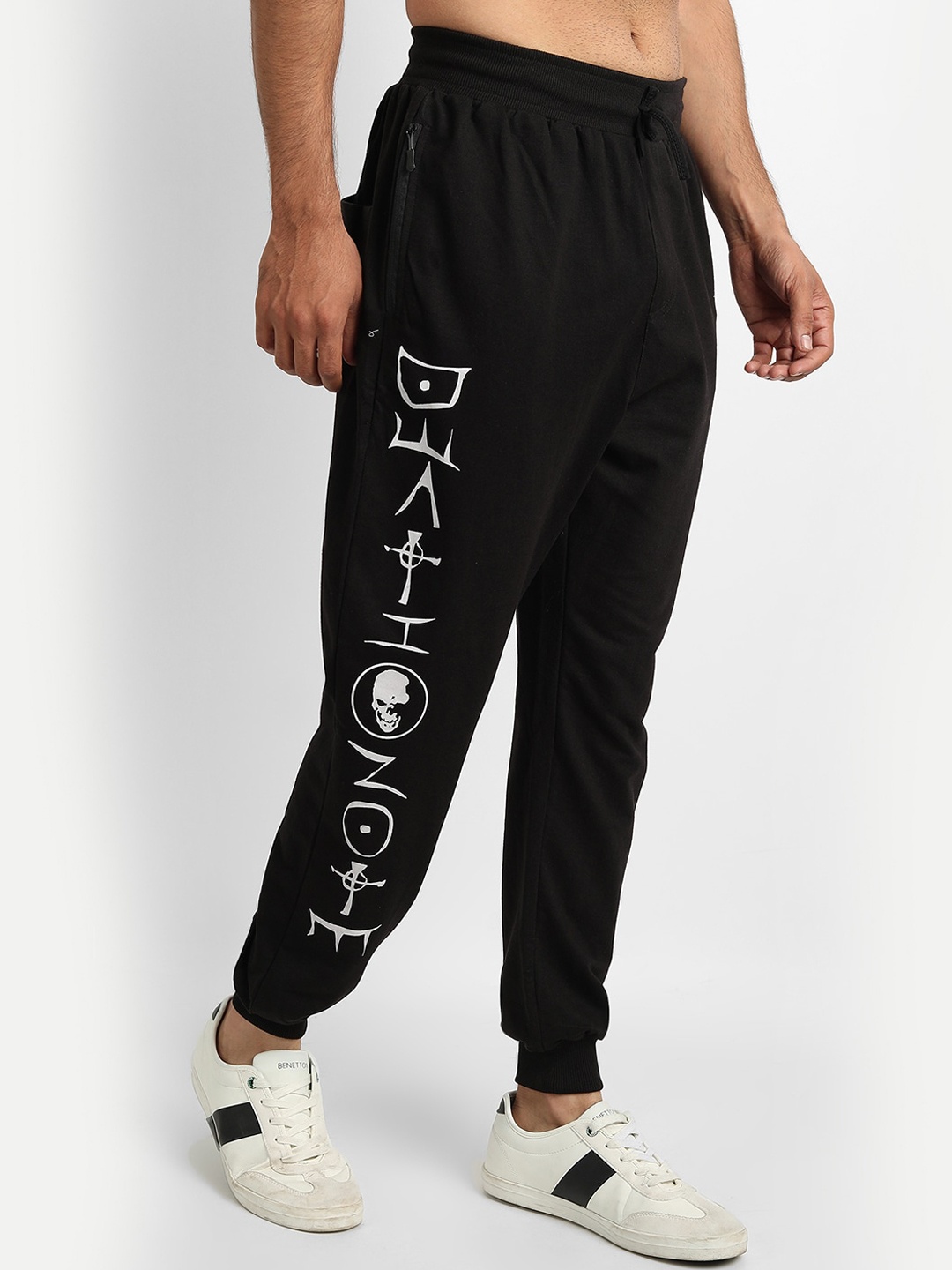 

COMICSENSE Men Black Printed Jogger