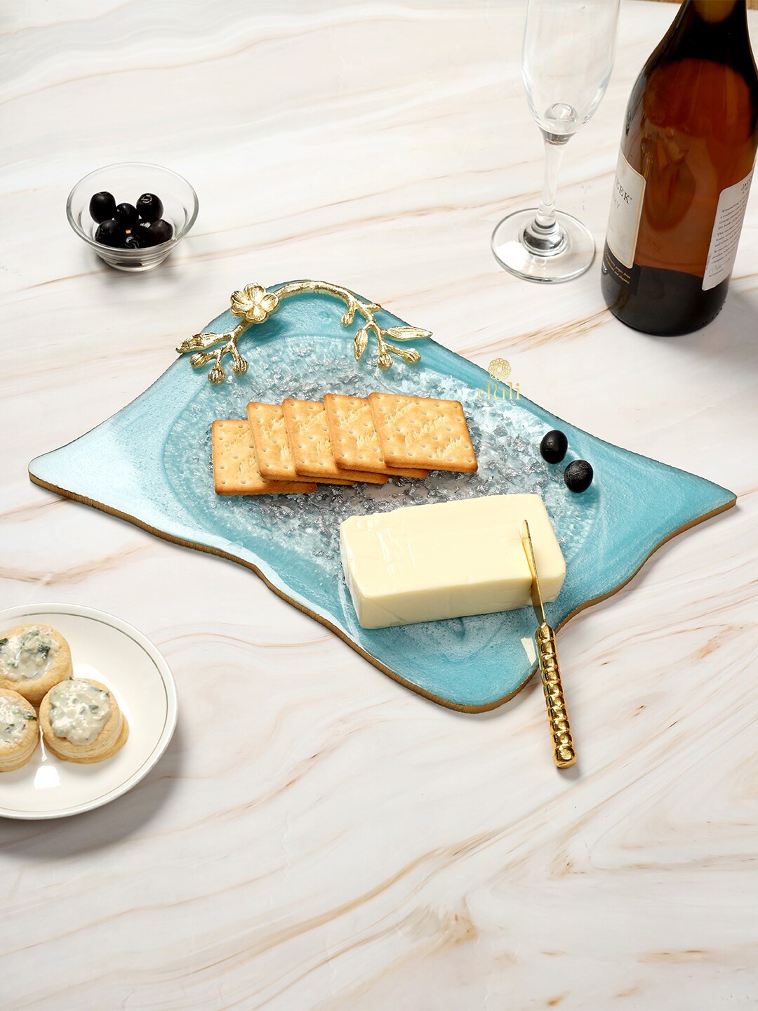 

DULI Blue Printed Serving Tray