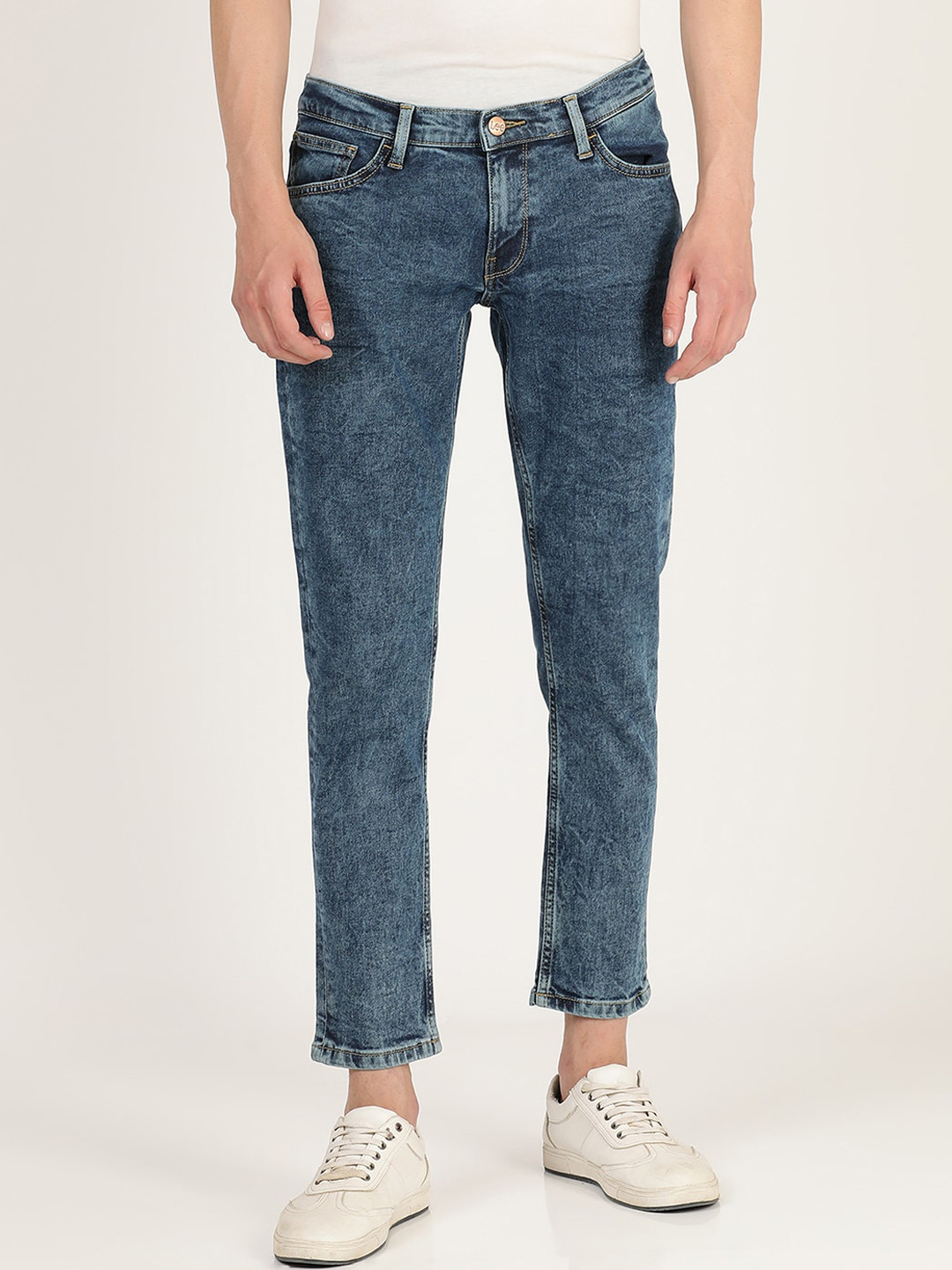 

Lee Men Blue Skinny Fit Heavy Fade Stretchable Jeans