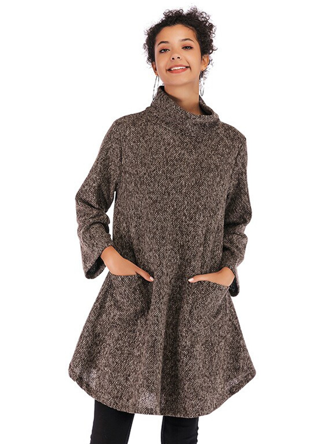 

BoStreet Grey Shirt Dress