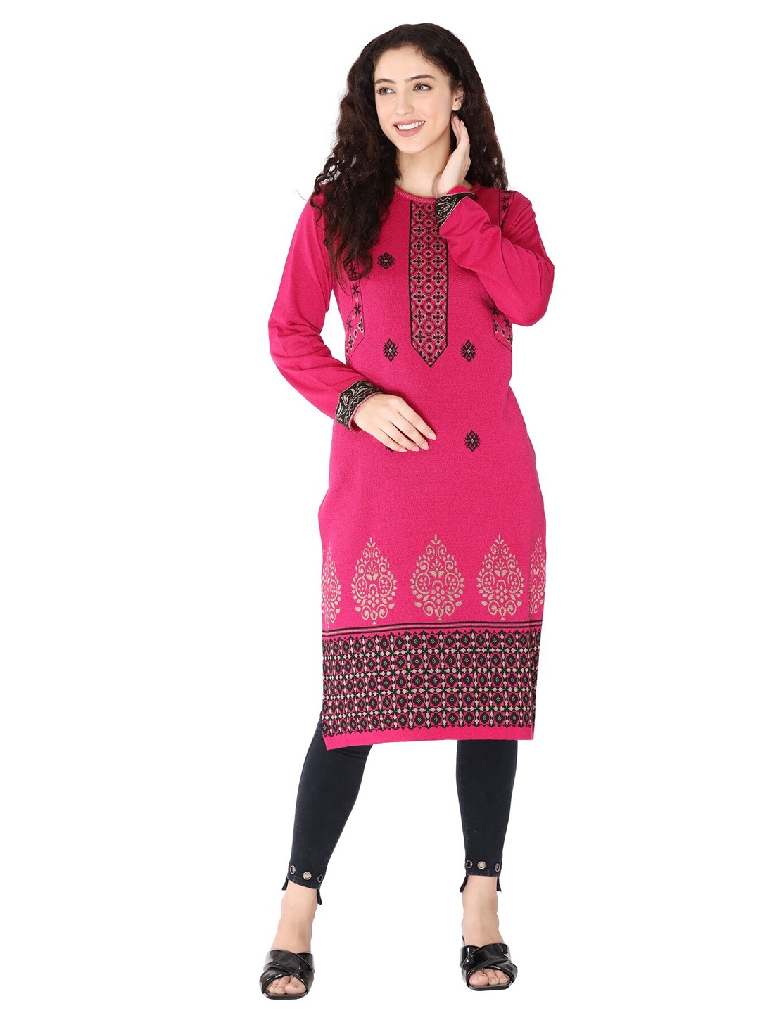 

KEIKO Women Pink Ethnic Motifs Kurta