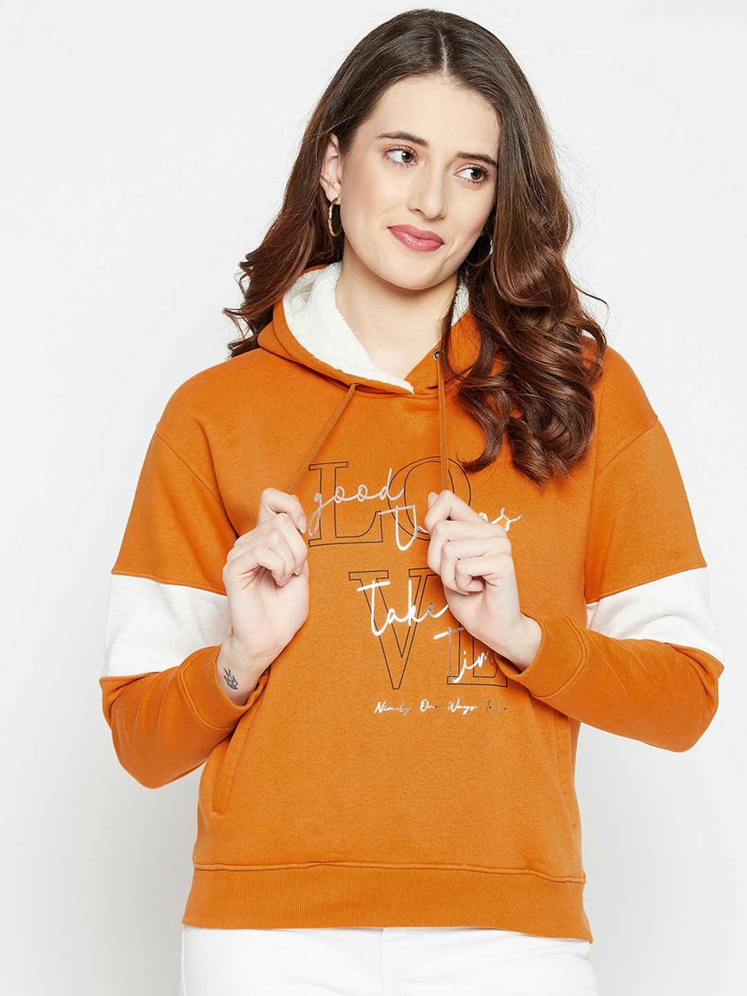 

Octave Women Mustard Printed Sweatshirt