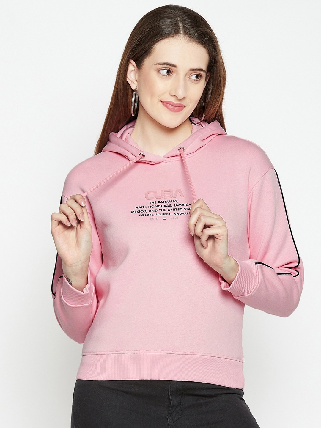 

Octave Women Pink Printed Sweatshirt