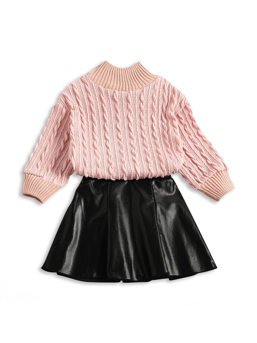 

Hopscotch Girls Pink & Black Top with Skirt