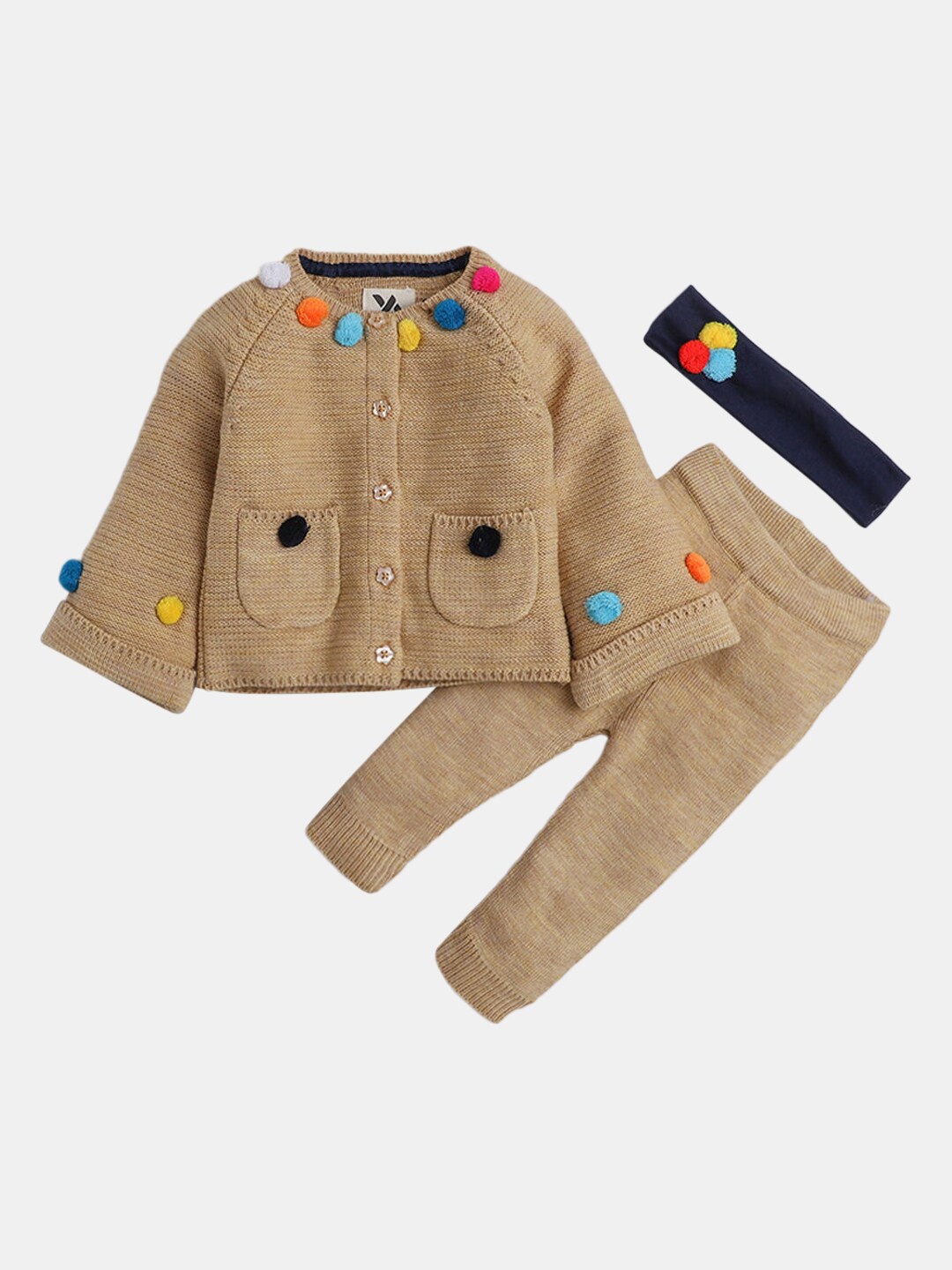 

Hopscotch Kids Beige & Black Top with Trouser