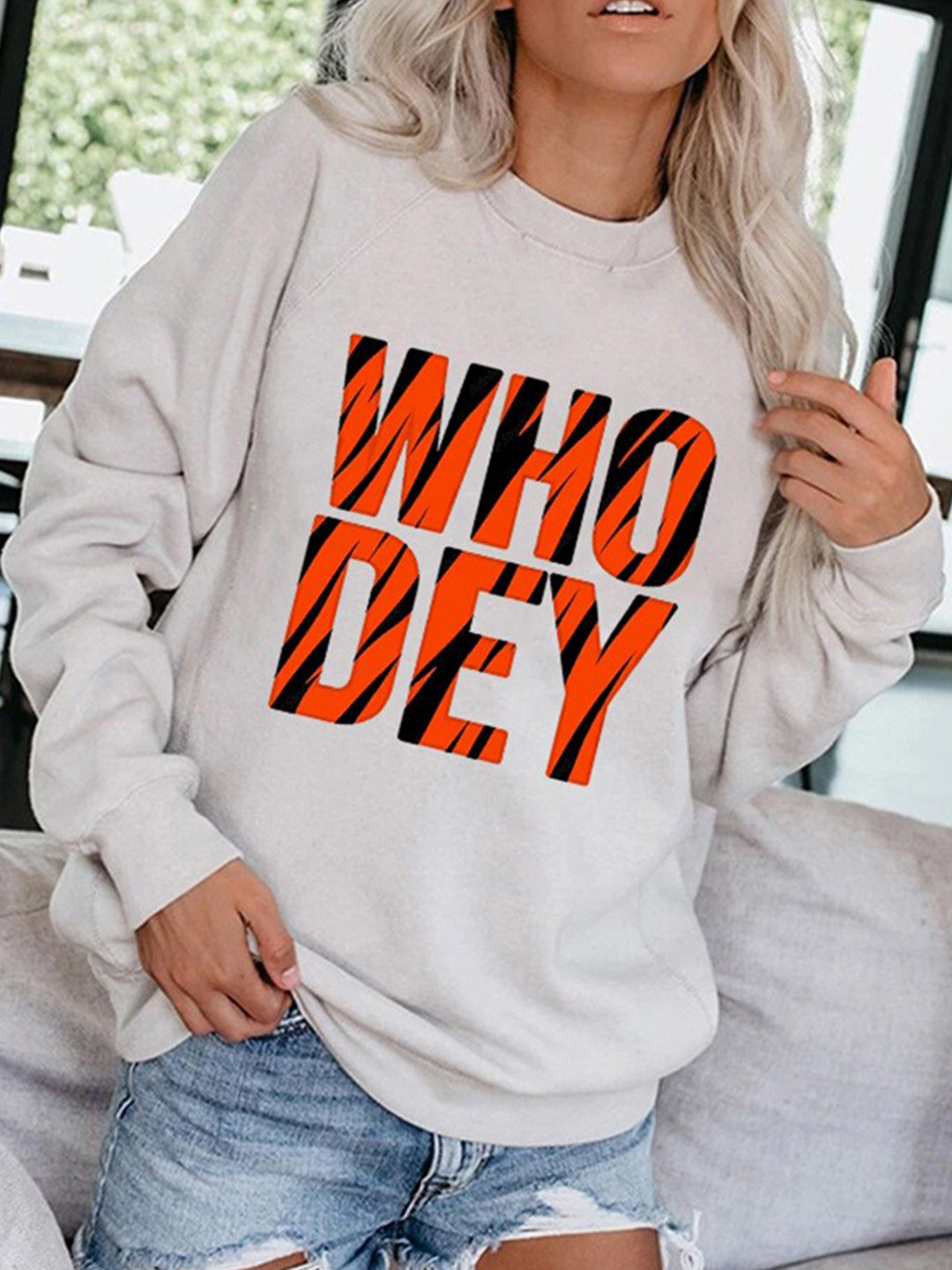 

BoStreet Women White Printed Sweatshirt