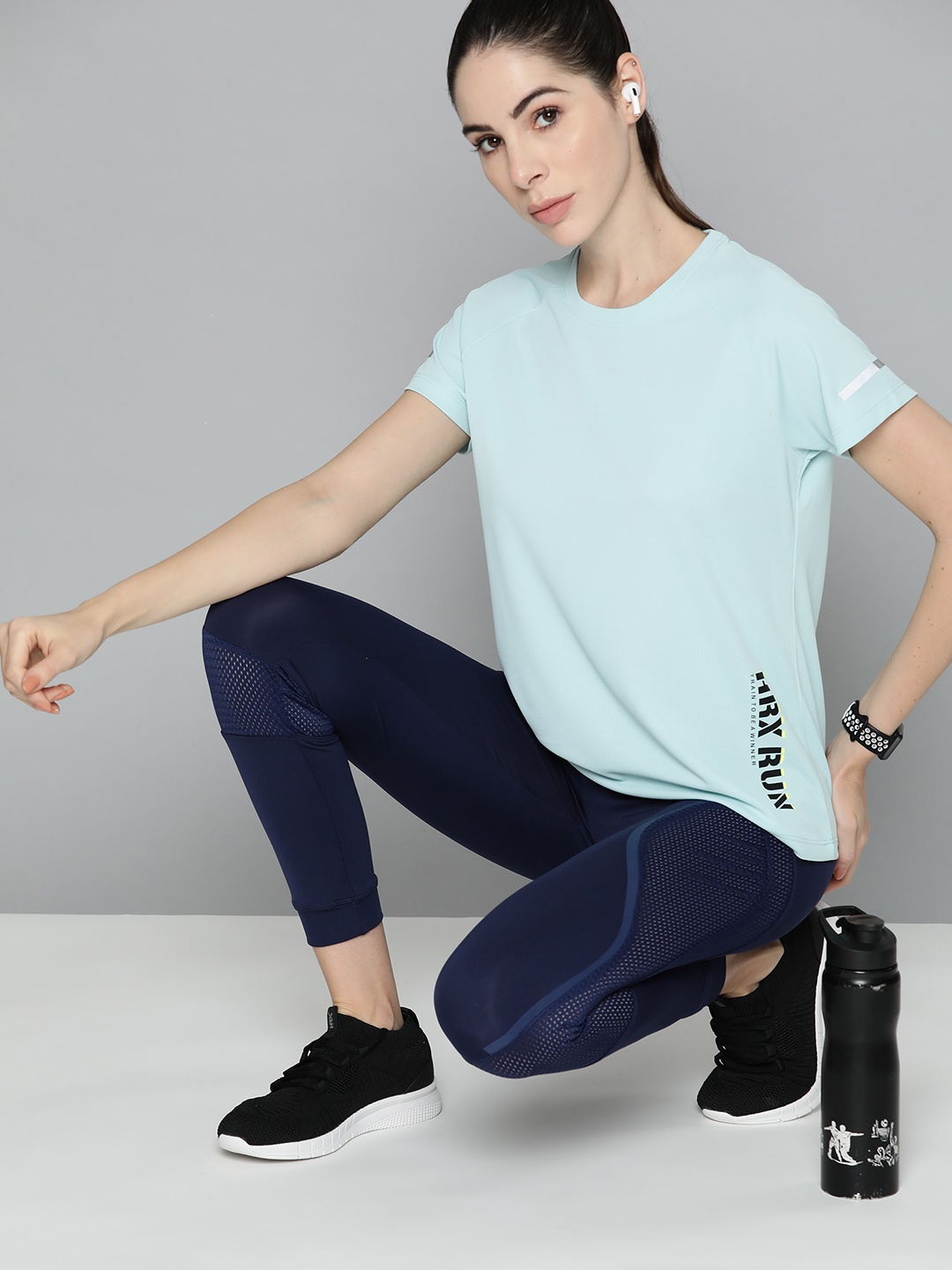 

HRX by Hrithik Roshan Women Typography Printed T-shirt, Blue