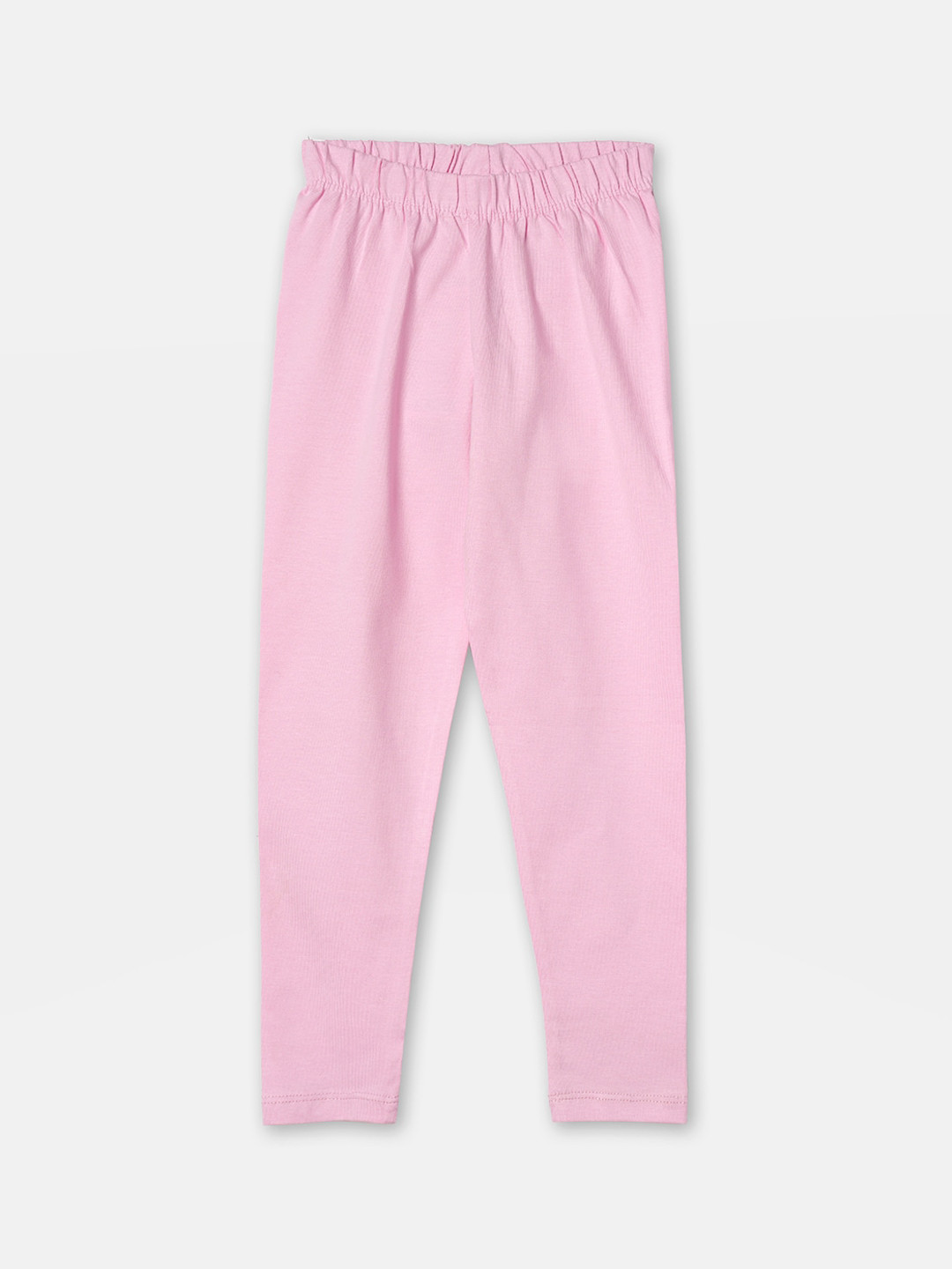 

R&B Girls Pink Solid Cotton Ankle Length Legging