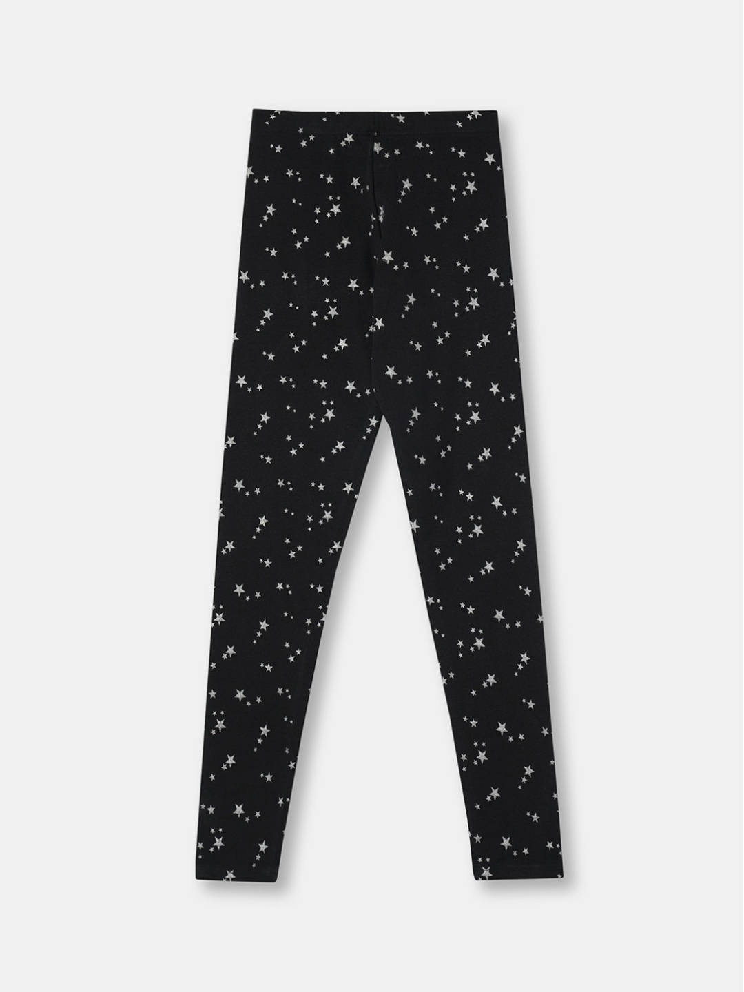 

R&B Girls Black & Grey Printed Cotton Leggings