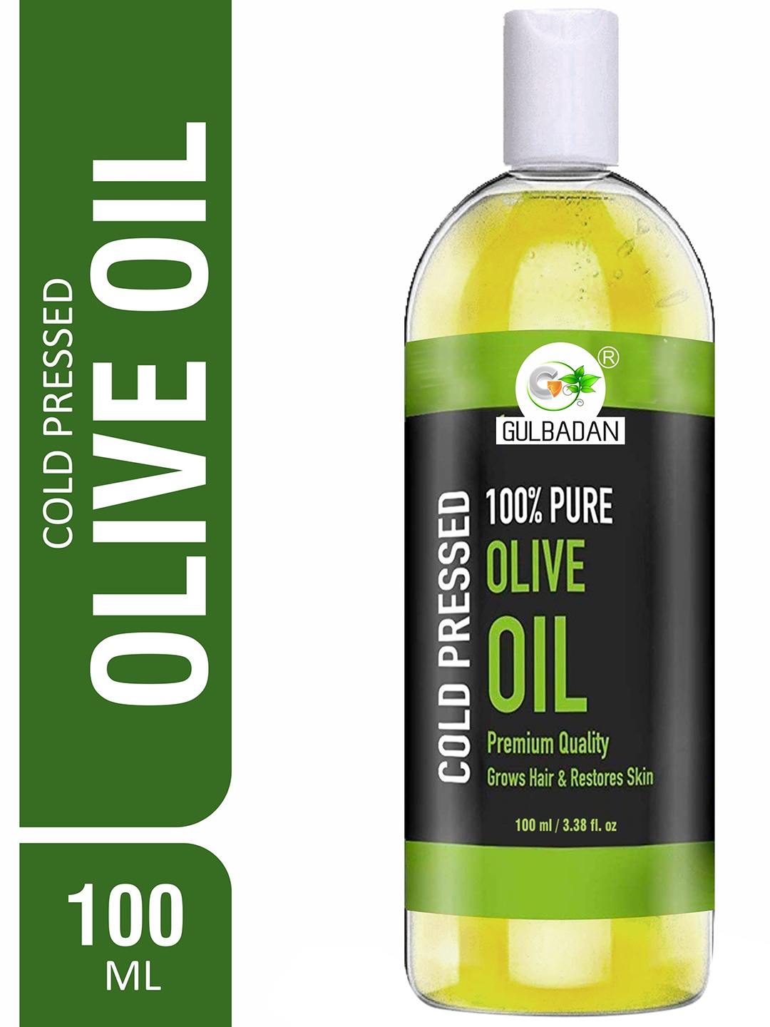 

GULBADAN Organics 100% Pure Extra Light Olive Oil 100 ml, Brown