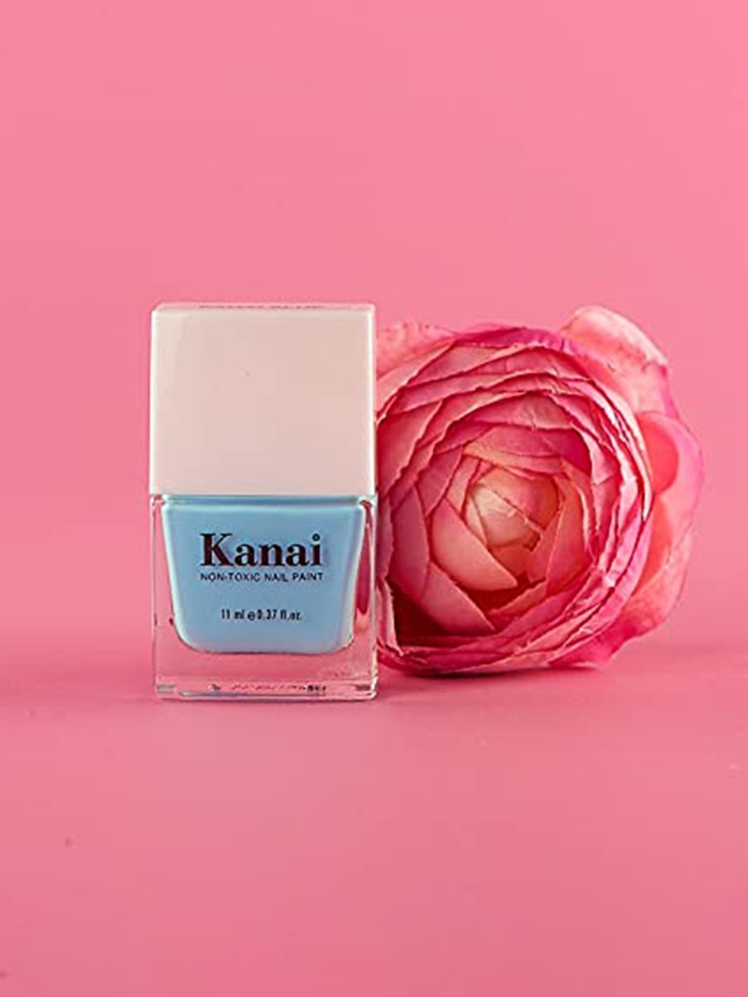 

Kanai 12-Free Formula Non Toxic Quick Drying Nail Paint - Sky Blue 11ml