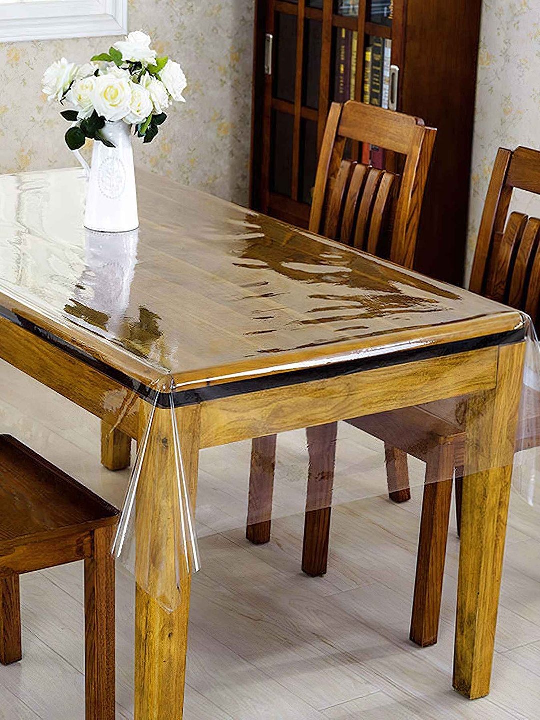 

Cortina Transparent Solid Plastic 6 Seater Table Covers