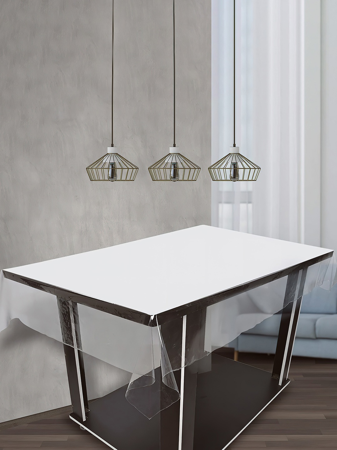 

Cortina Transparent Solid Plastic Table Covers