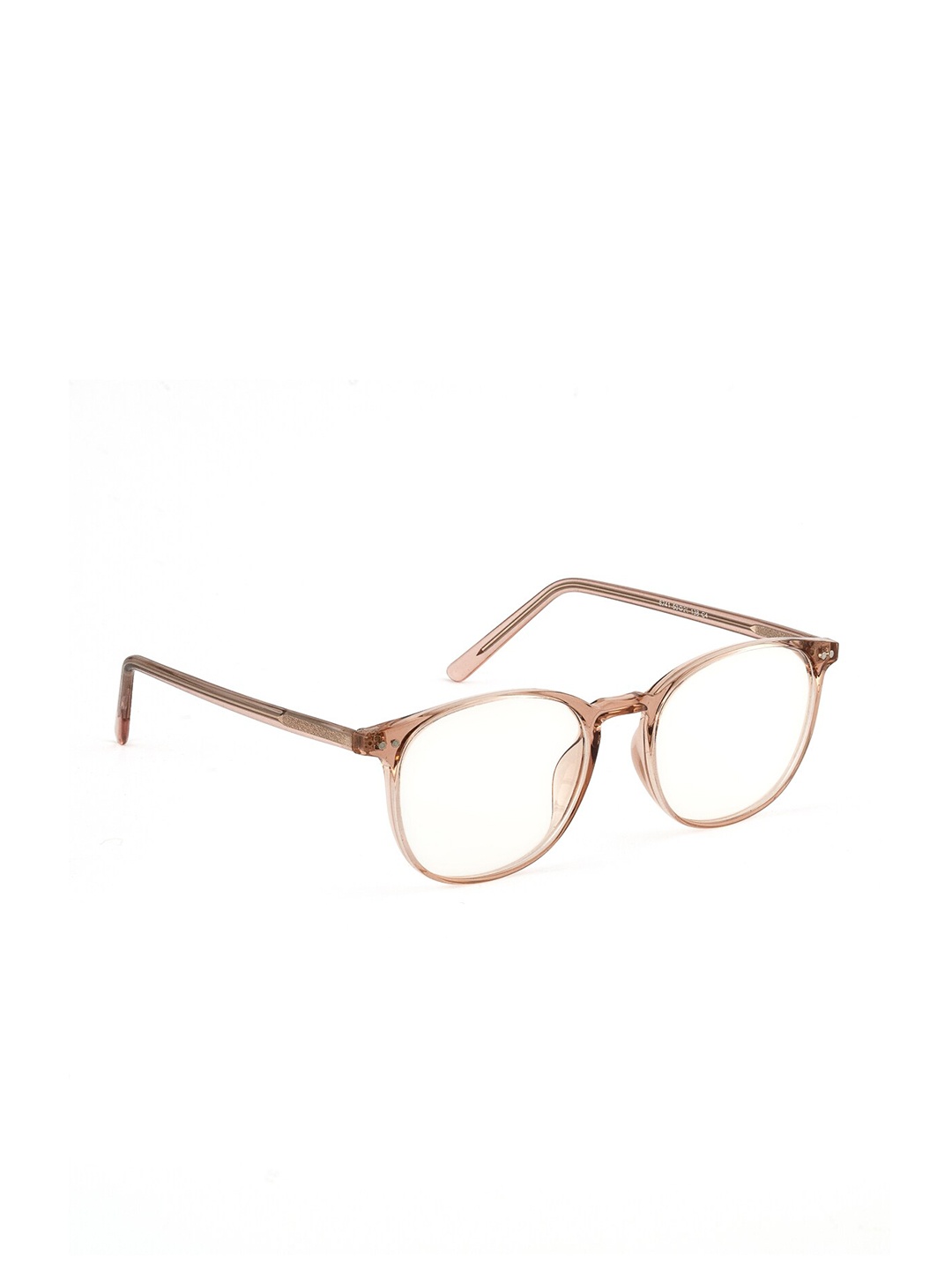 

ROYAL SON Unisex Brown & Transparent Full Rim Round Frame