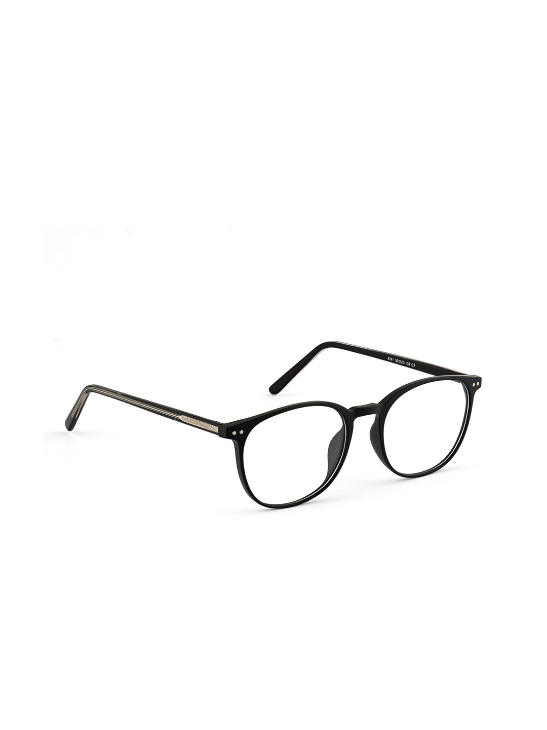 

ROYAL SON Unisex Black Full Rim Round Frames