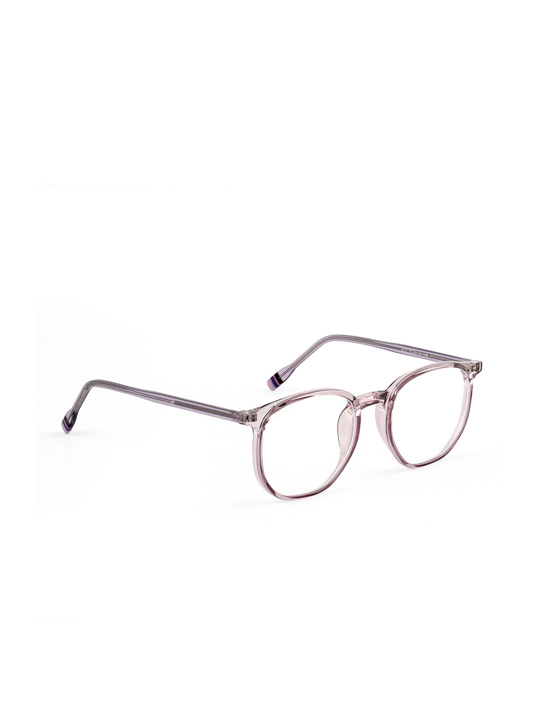 

ROYAL SON Unisex Purple & Transparent Full Rim Round Frame