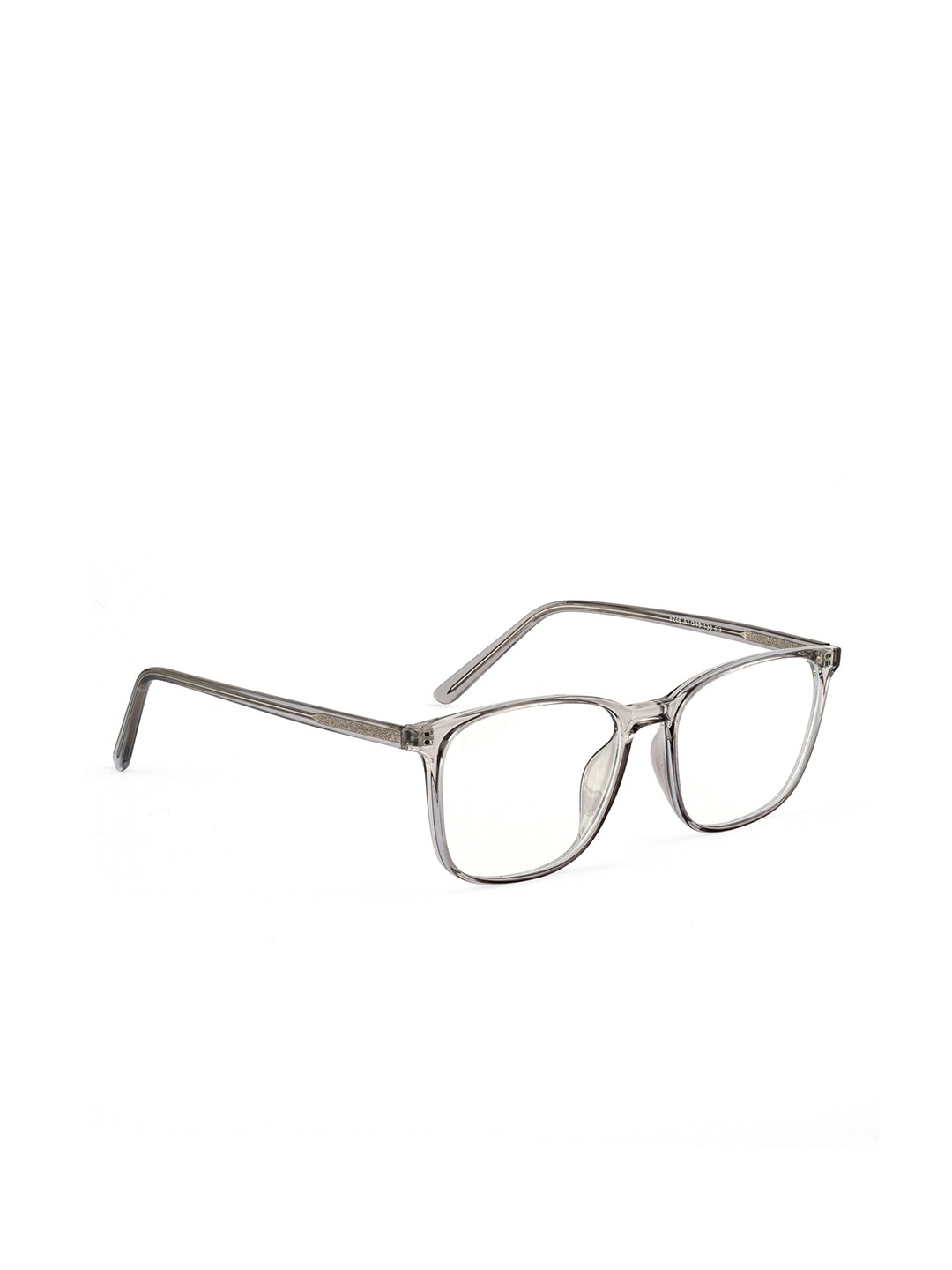 

ROYAL SON Unisex Grey & Transparent Full Rim Square Frames