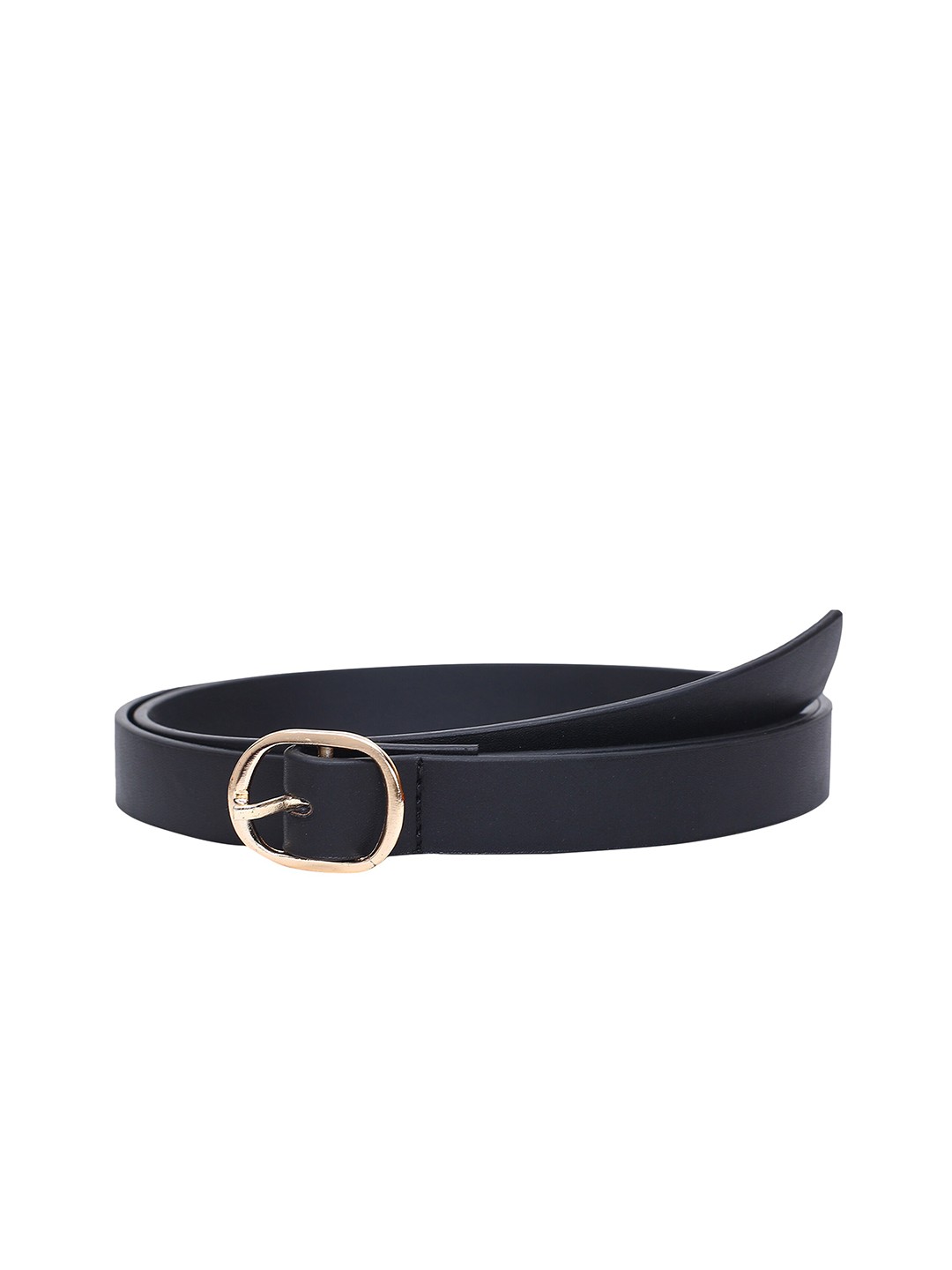 

max Women Black Solid PU Formal Belt