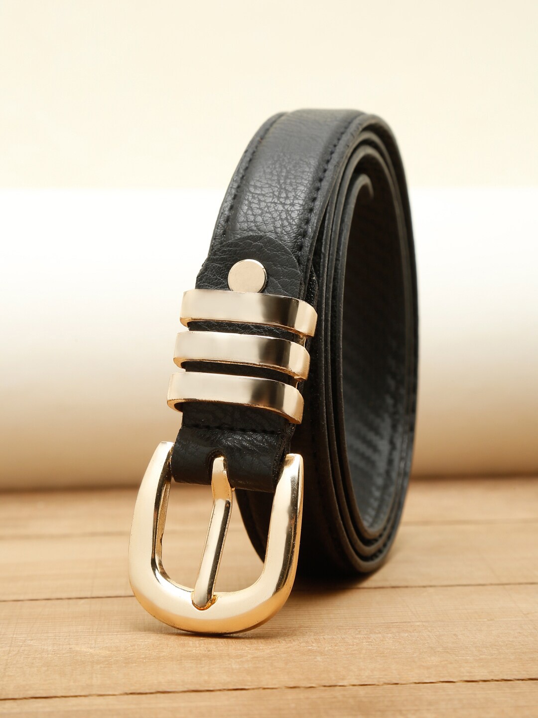 

Apsis Women Black Synthetic Leather Belt