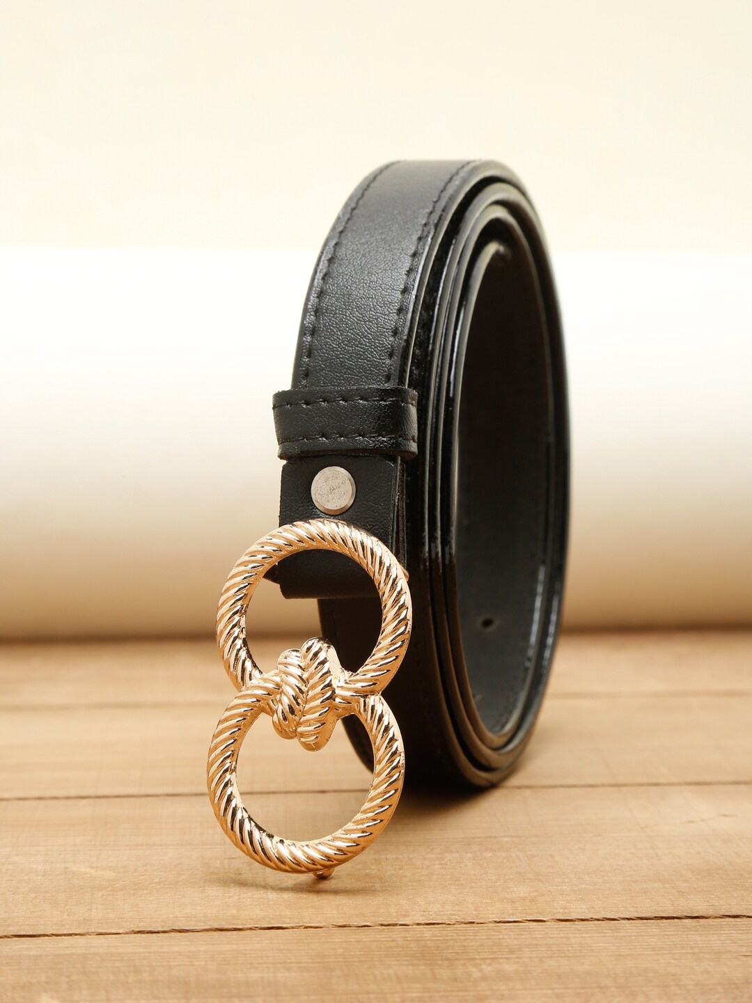 

Apsis Women Black Slim Belt