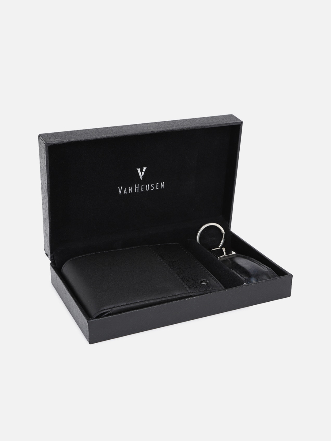 

Van Heusen Men Black Solid Accessory Gift Set