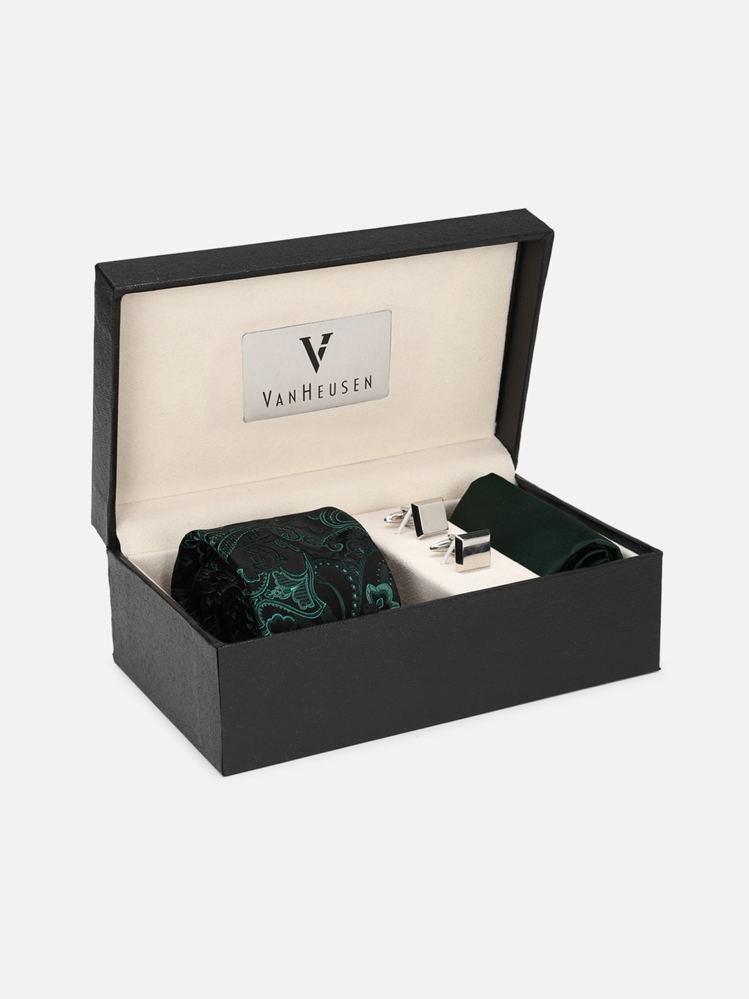 

Van Heusen Men Green Printed Accessory Gift Set