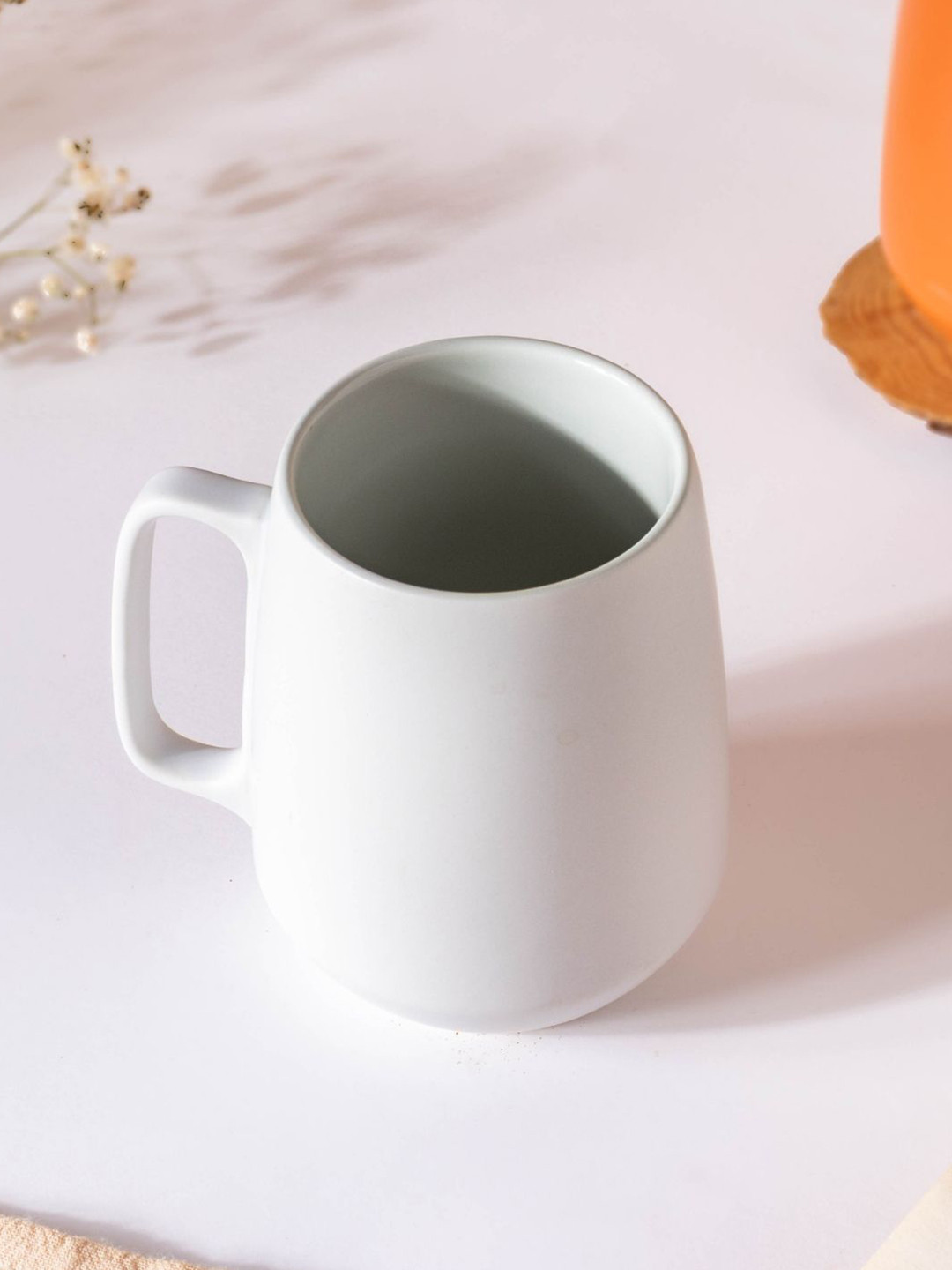 

Nestasia White Microwave Safe Matte Ceramic Mug 300 ml