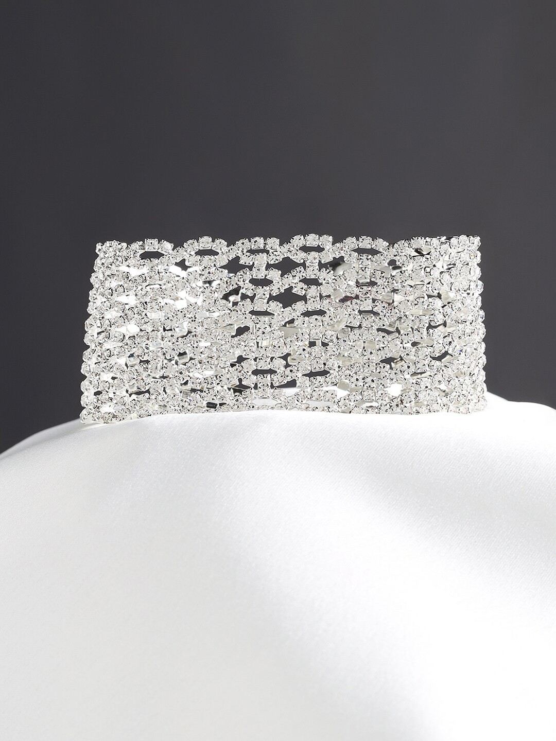 

Kazo Women Silver Plated Cuff Bracelet