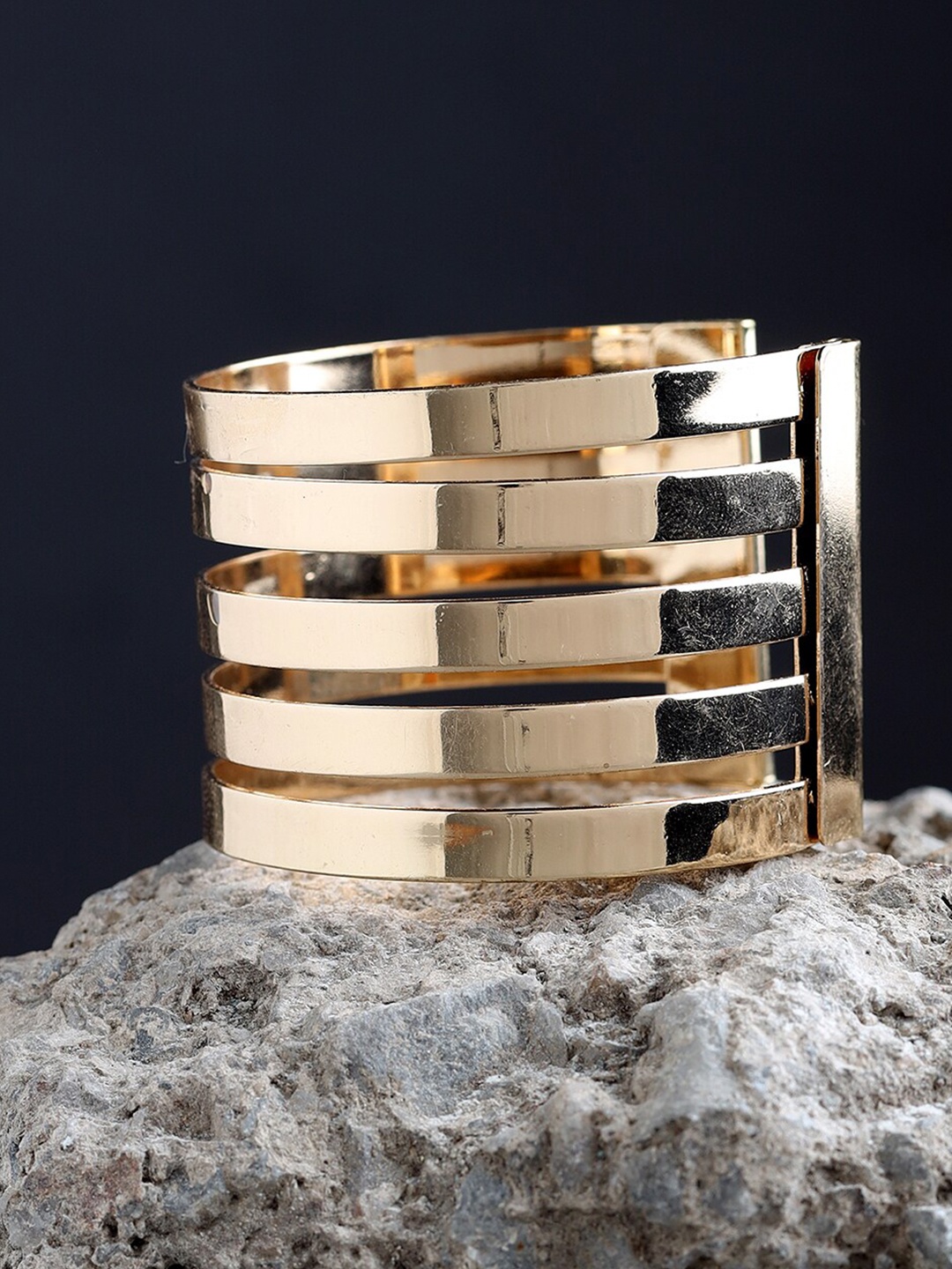 

Kazo Women Gold-Toned Gold-Plated Bangle-Style Bracelet