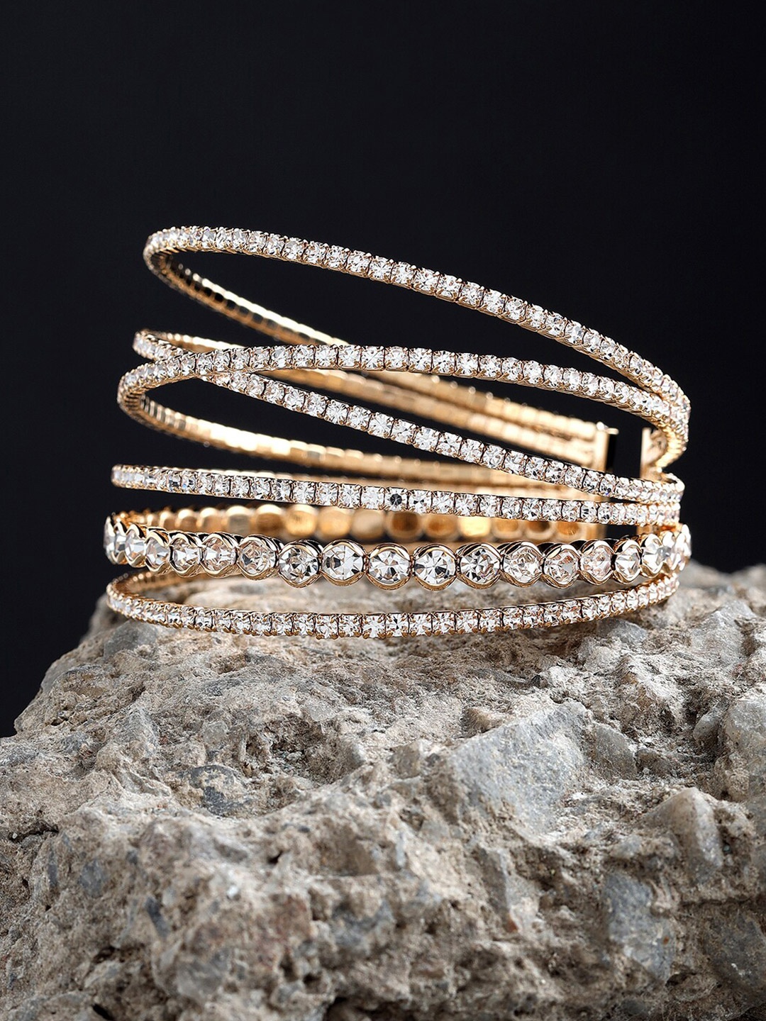 

Kazo Women Gold-Plated Bangle-Style Bracelet