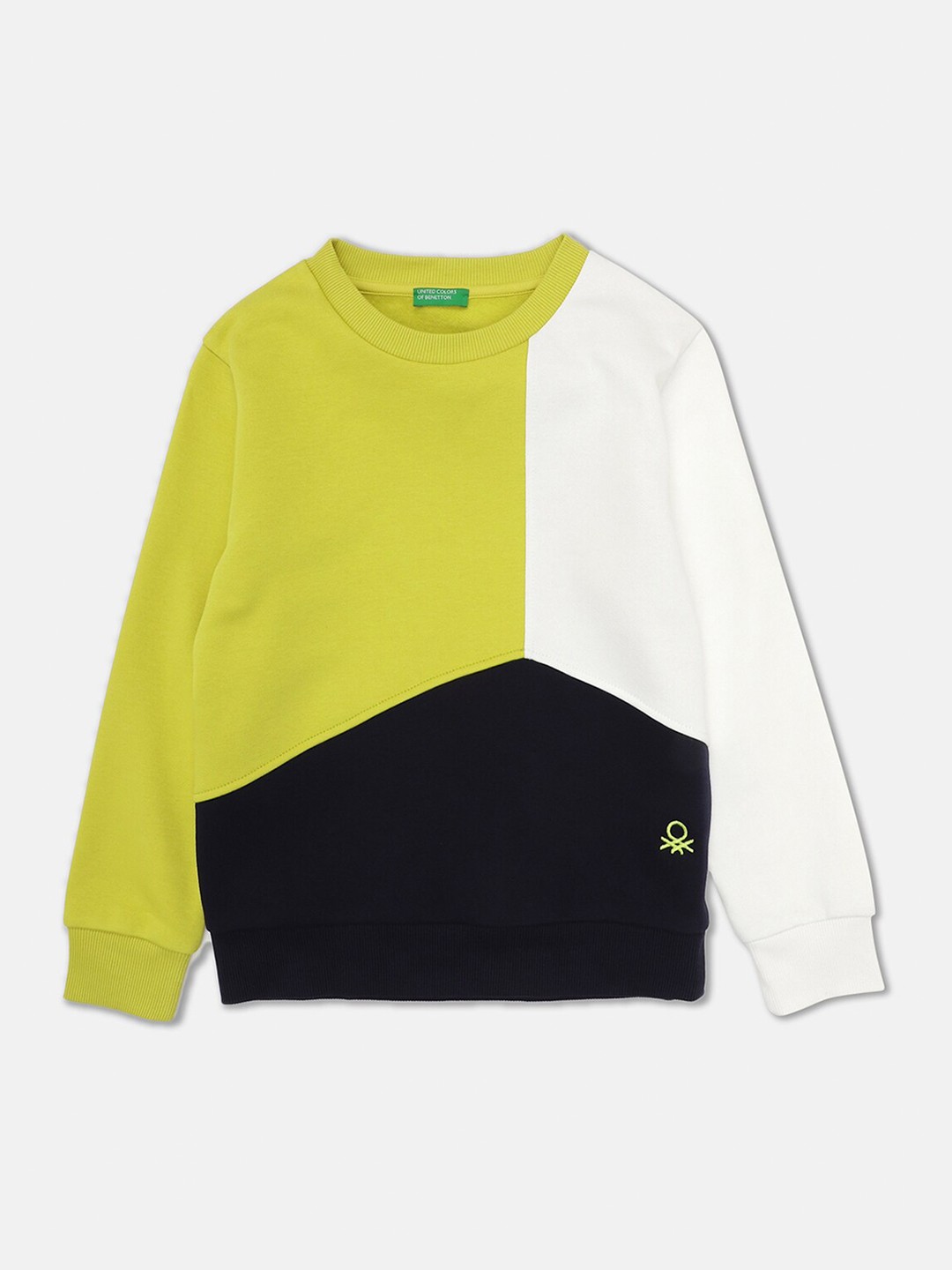 

United Colors of Benetton Boys Multicoloured Colourblocked Sweatshirt, Multi