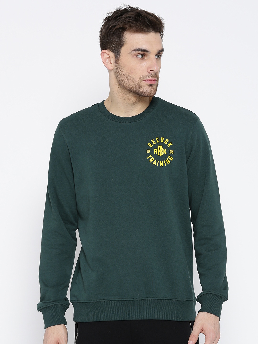 

Reebok Men Green Essential Training Sweatshirt