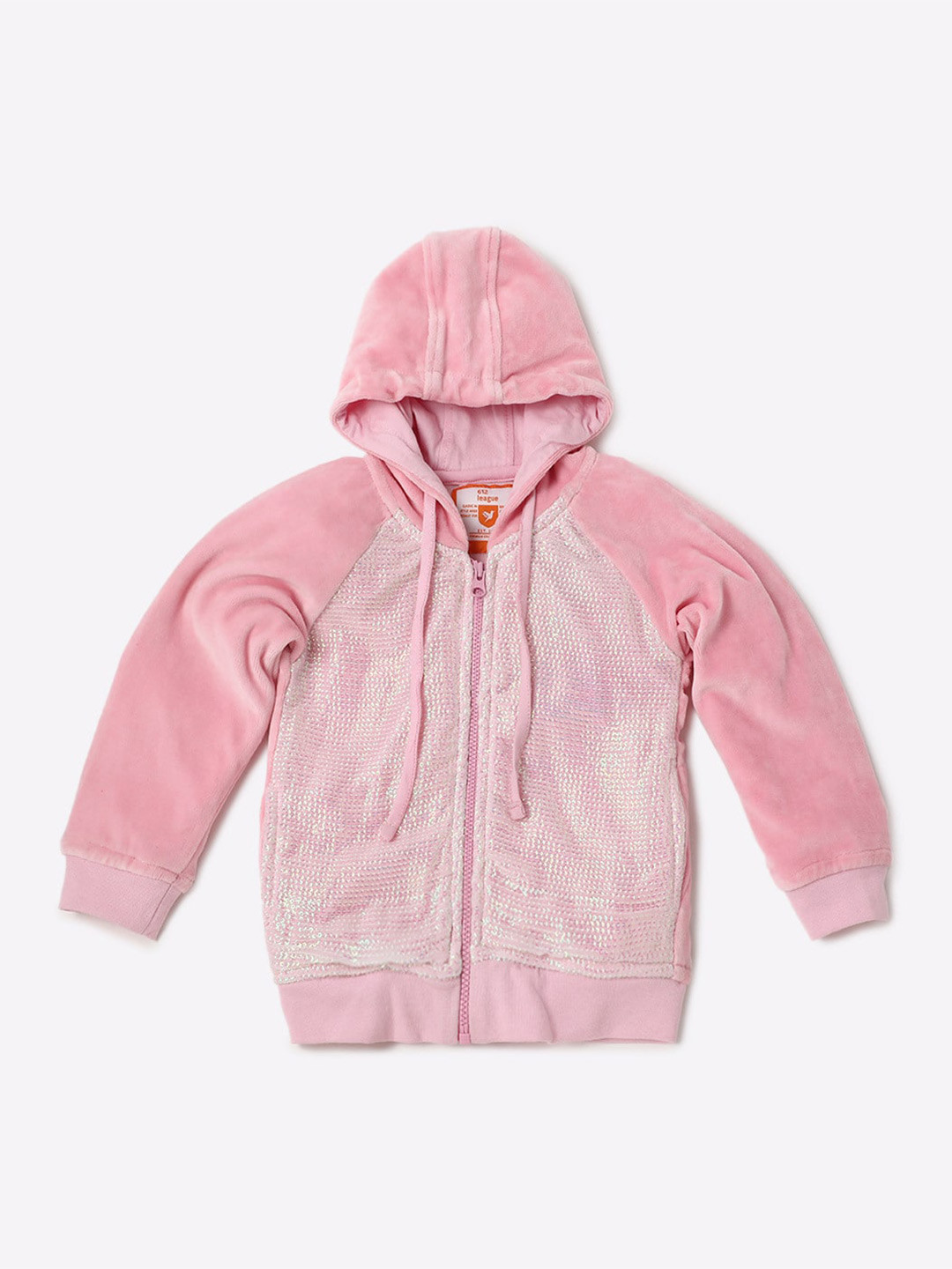 

612League Girls Pink Cotton Sweatshirt