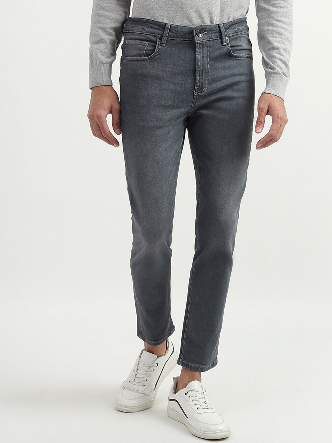 

United Colors of Benetton Men Grey Slim Fit Jeans