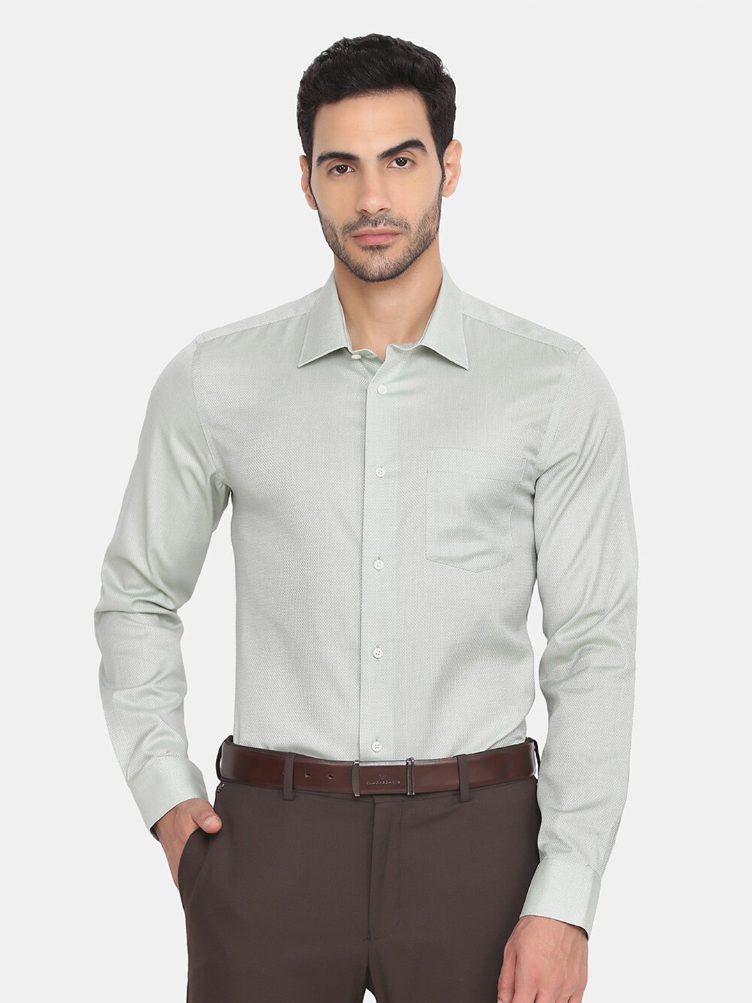 

Blackberrys Men Blue Slim Fit Cotton Formal Shirt